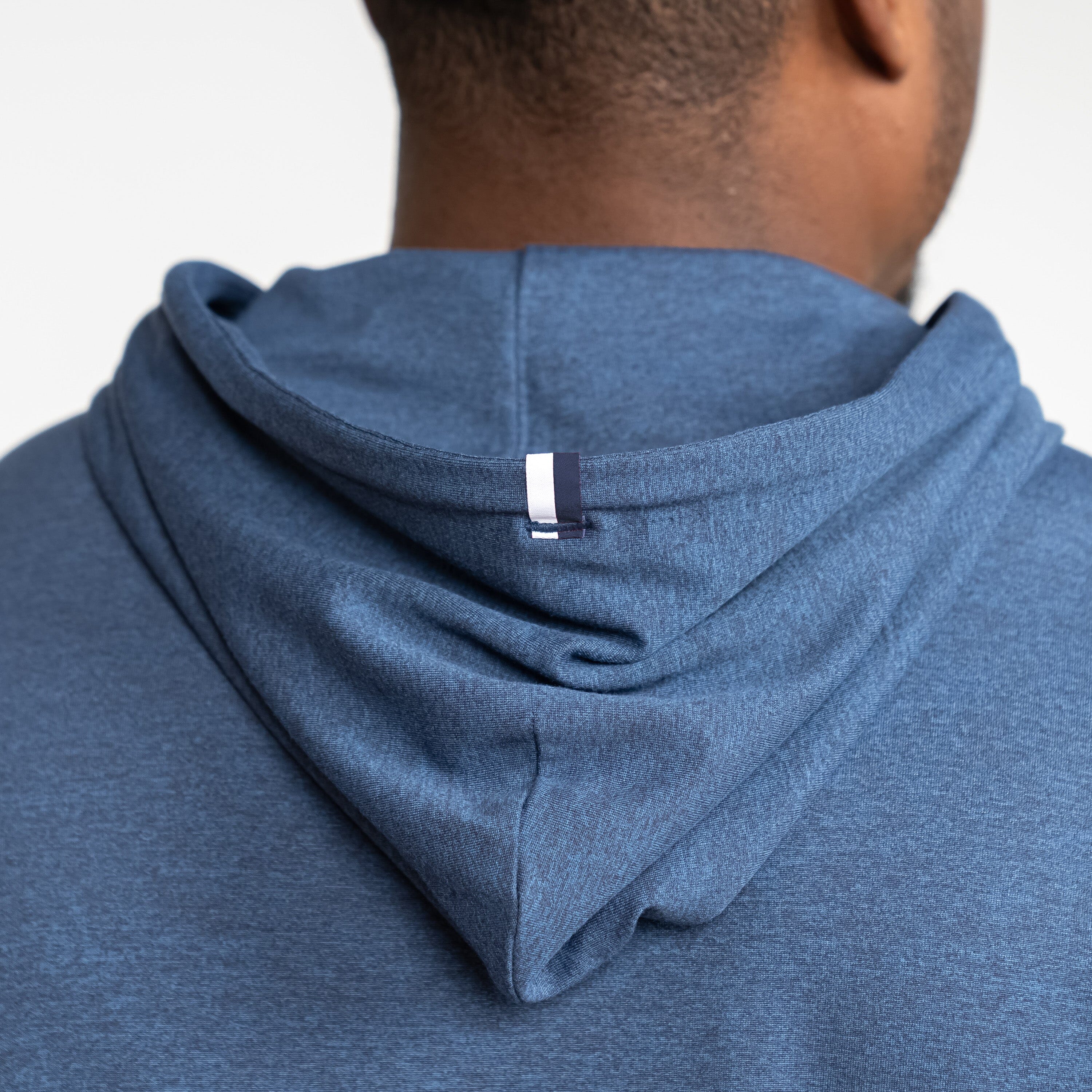 Alternative view of Hesi Performance Hoodie | Heather - Annapolis Blue/Blue Steel
