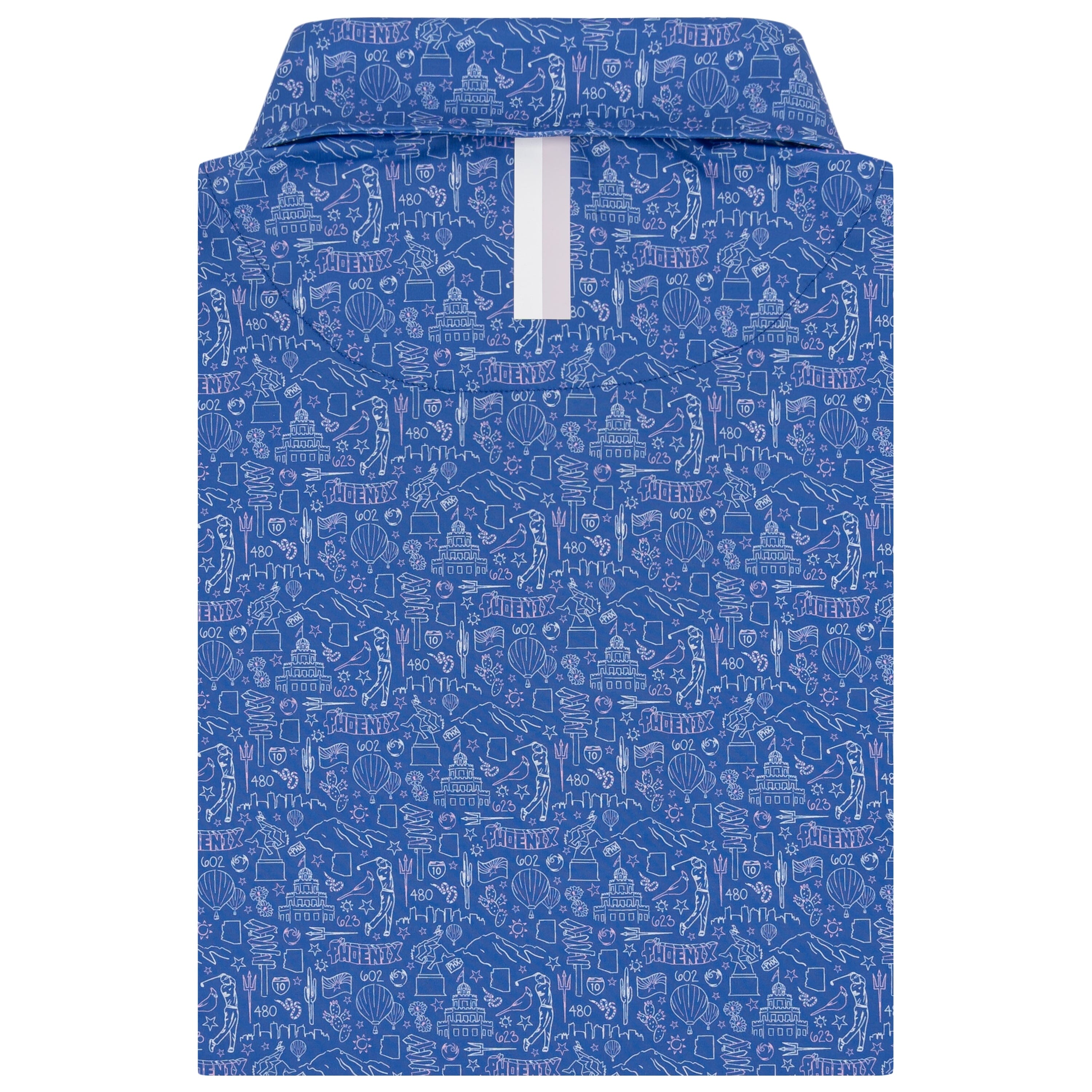Alternative view of The PHX | Performance Polo | The PHX - Bunker Blue/White
