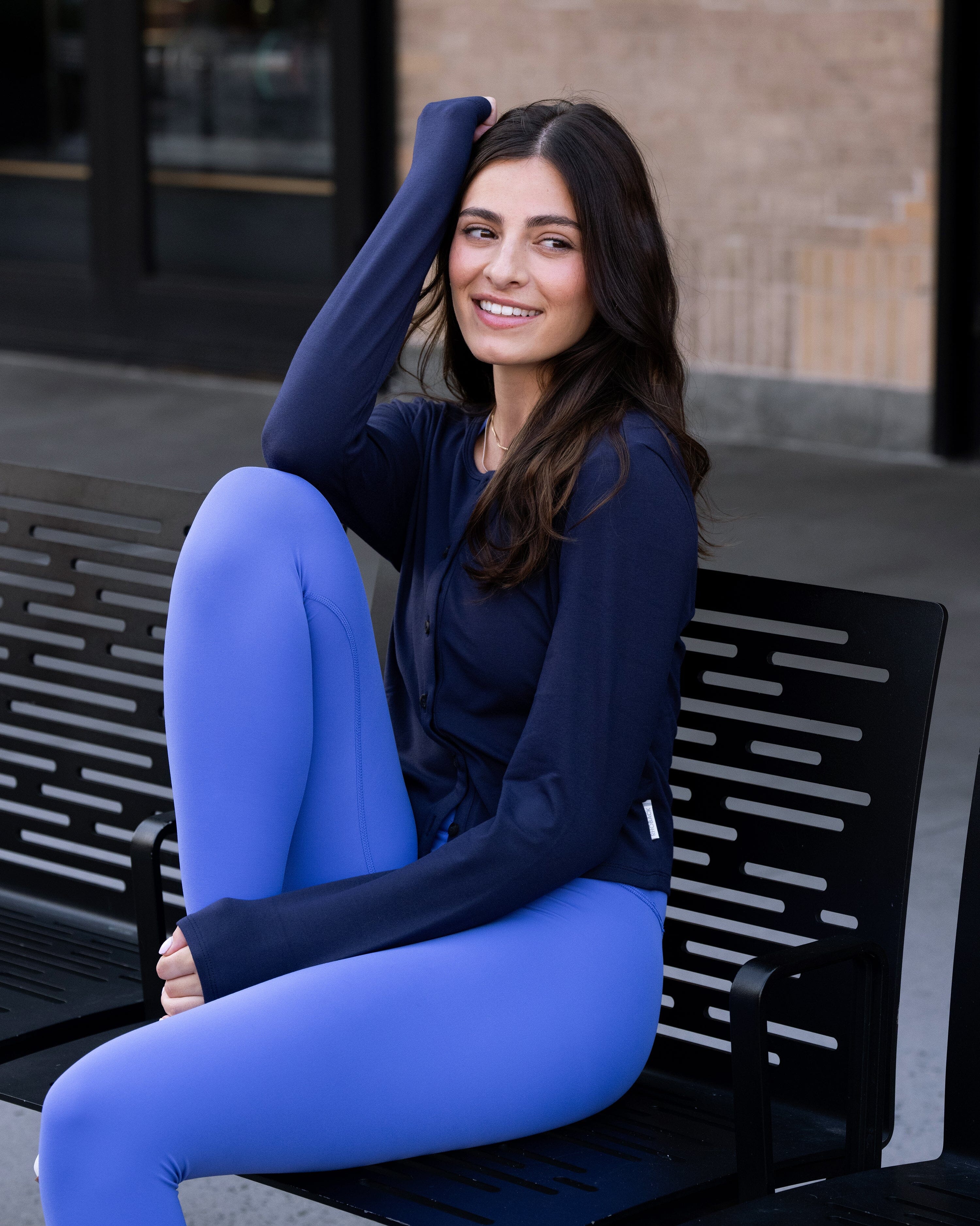 Tempo Cardigan | Solid - Fleet Navy