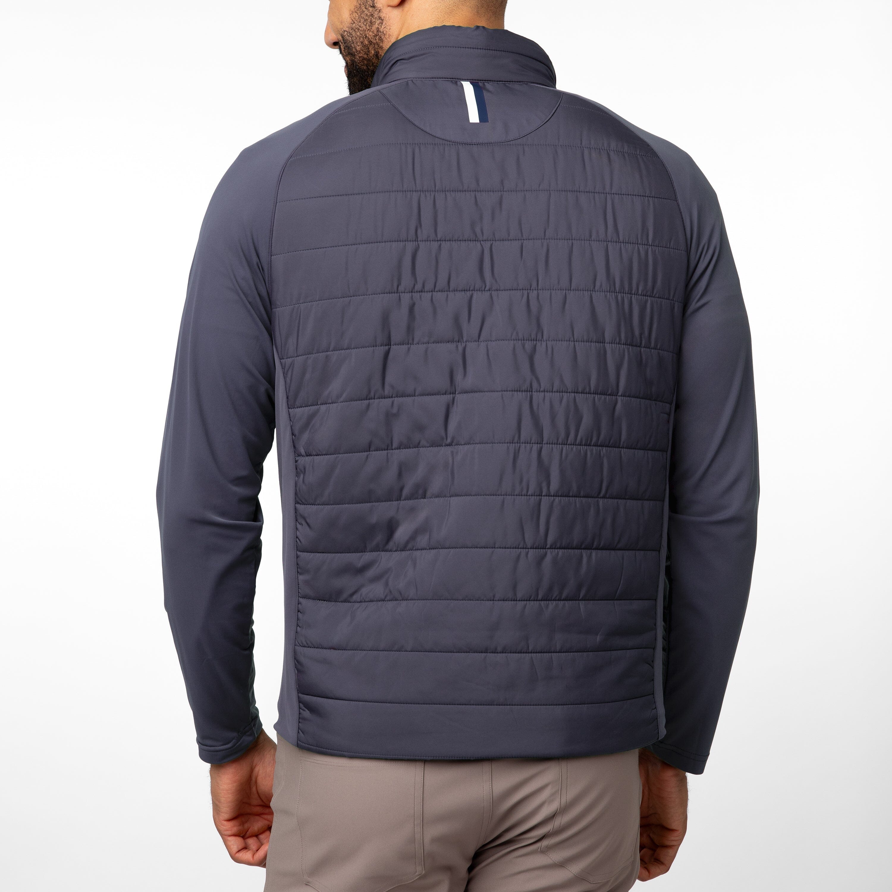 Alternative view of Fulton Hybrid Jacket | Solid - Postgame Grey