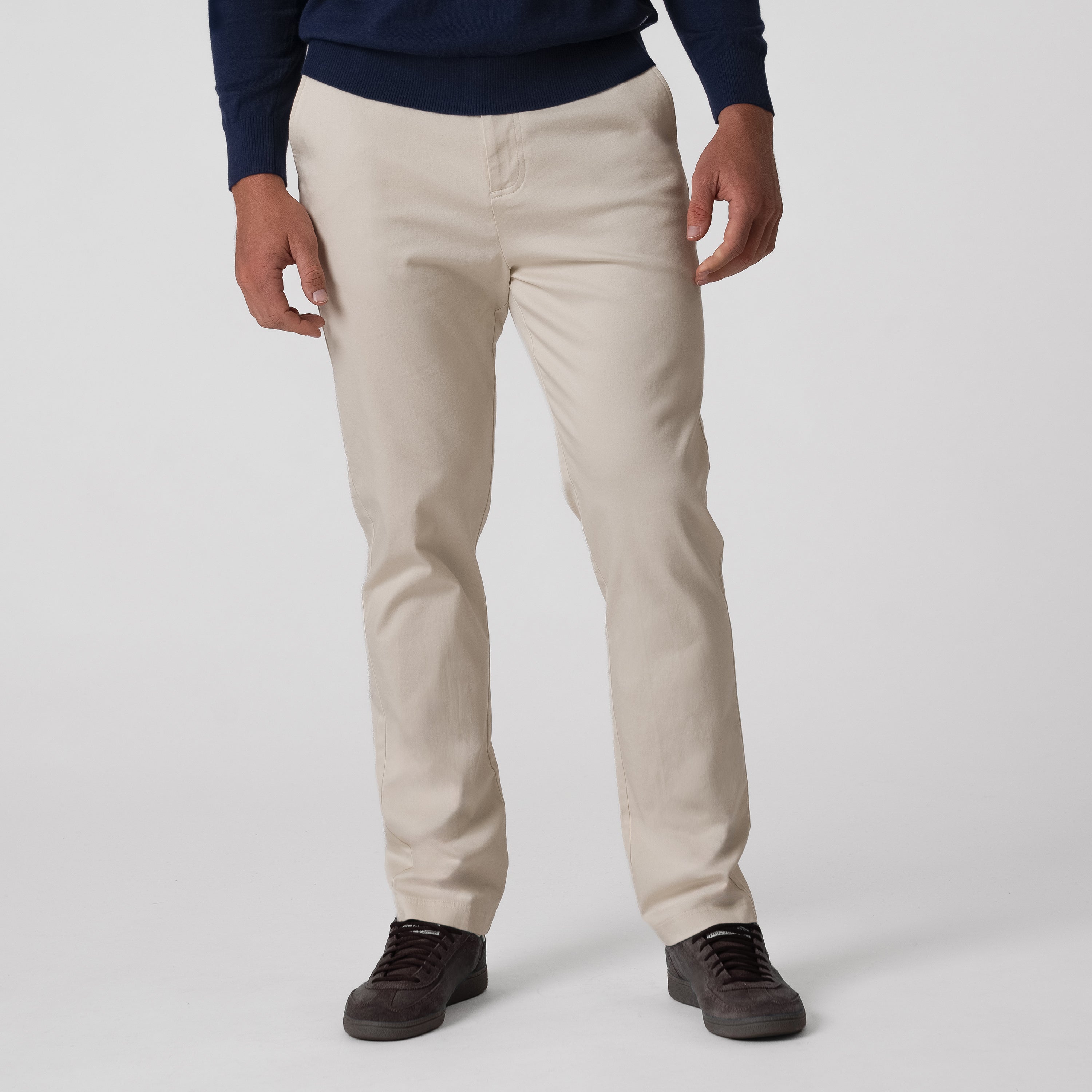 Preston Stretch-Cotton Pant | Solid - Stone