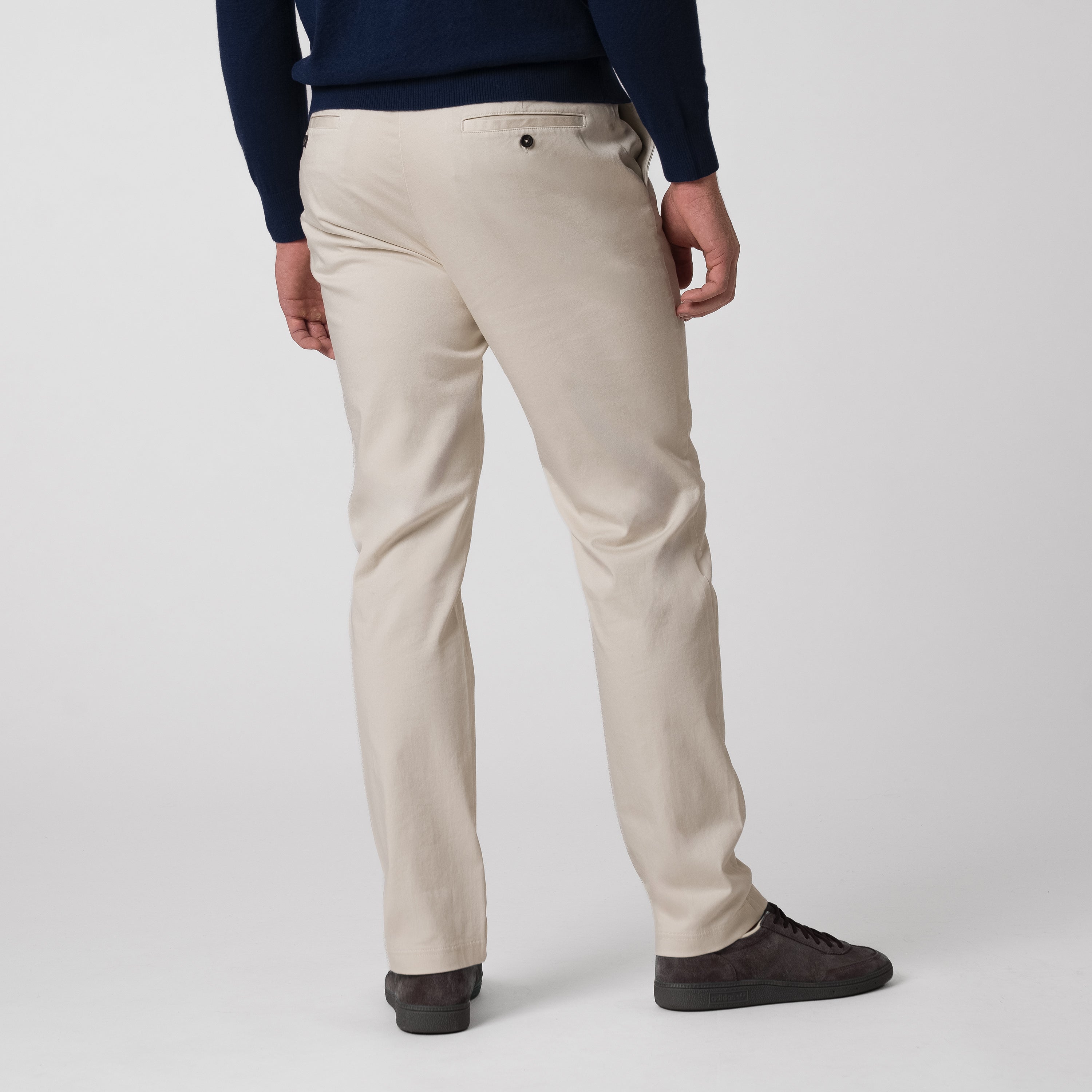 Alternative view of Preston Stretch-Cotton Pant | Solid - Stone