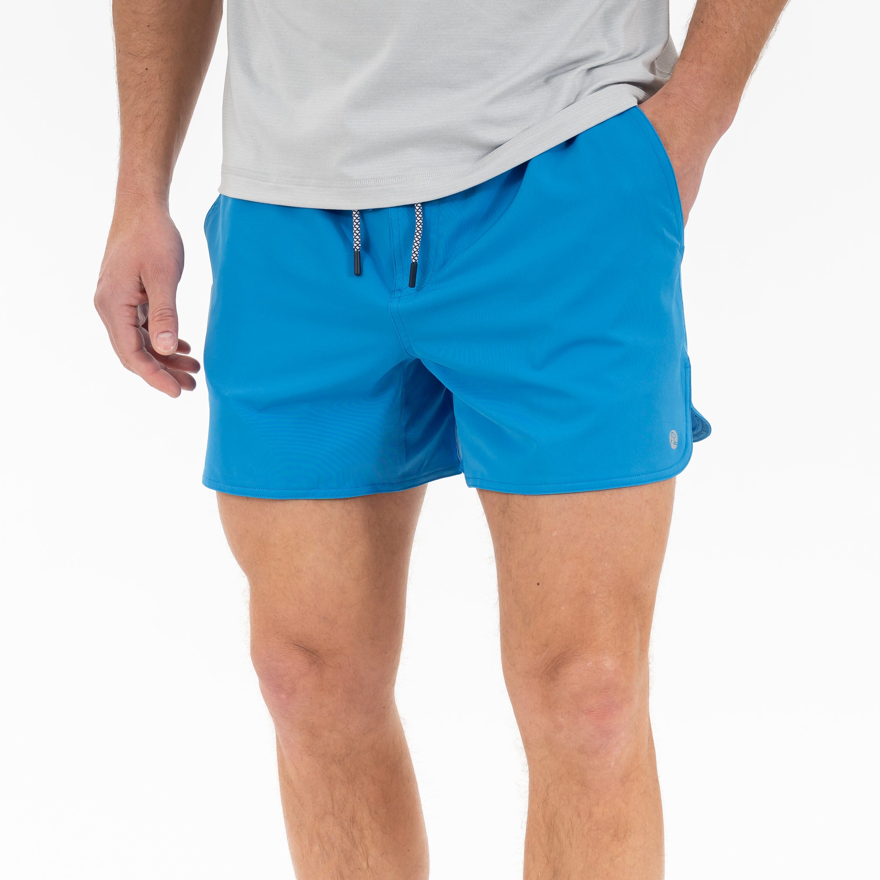 Grit Gym Short - 5" | Solid - Birdie Blue