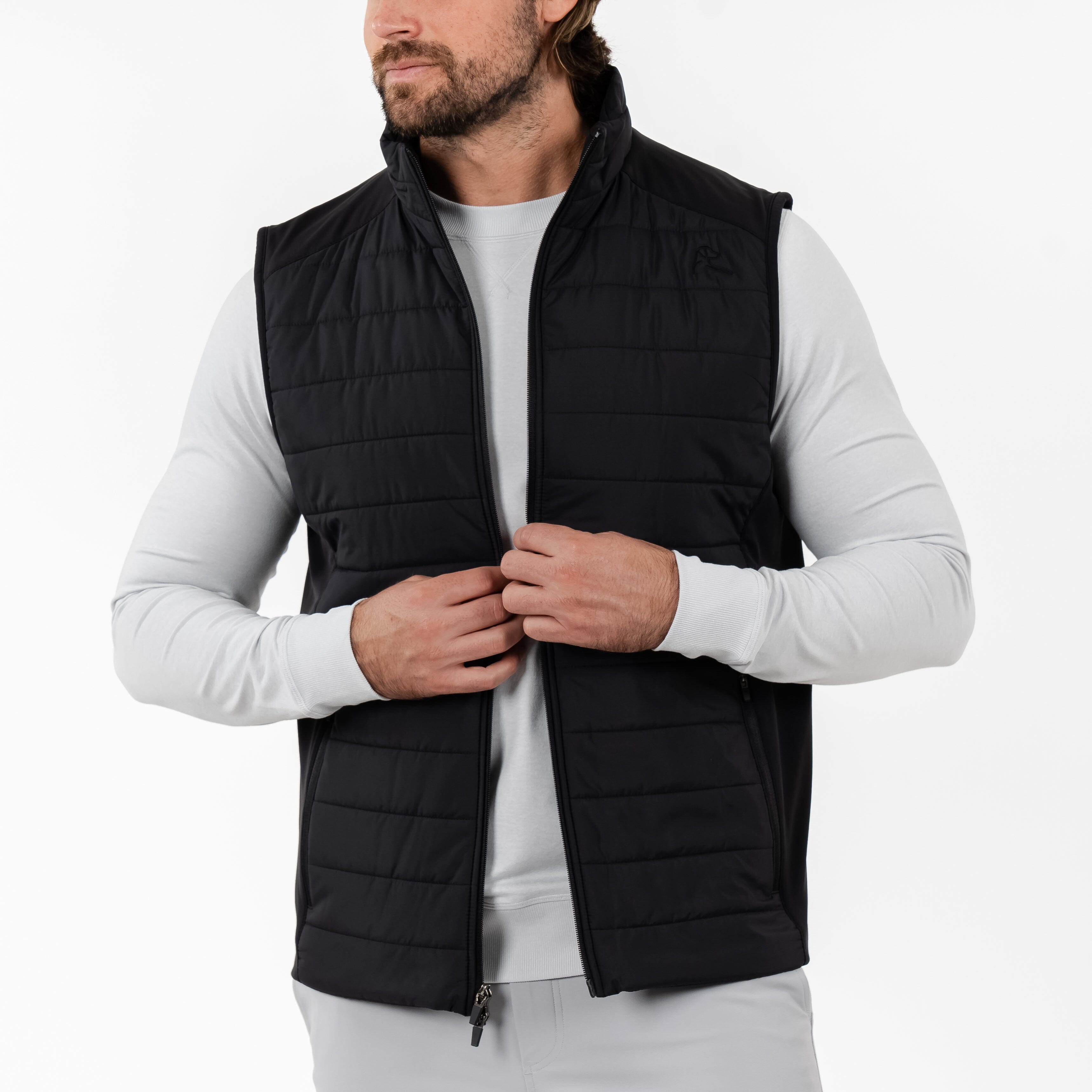 Alternative view of Fulton Performance Vest | Solid - Black