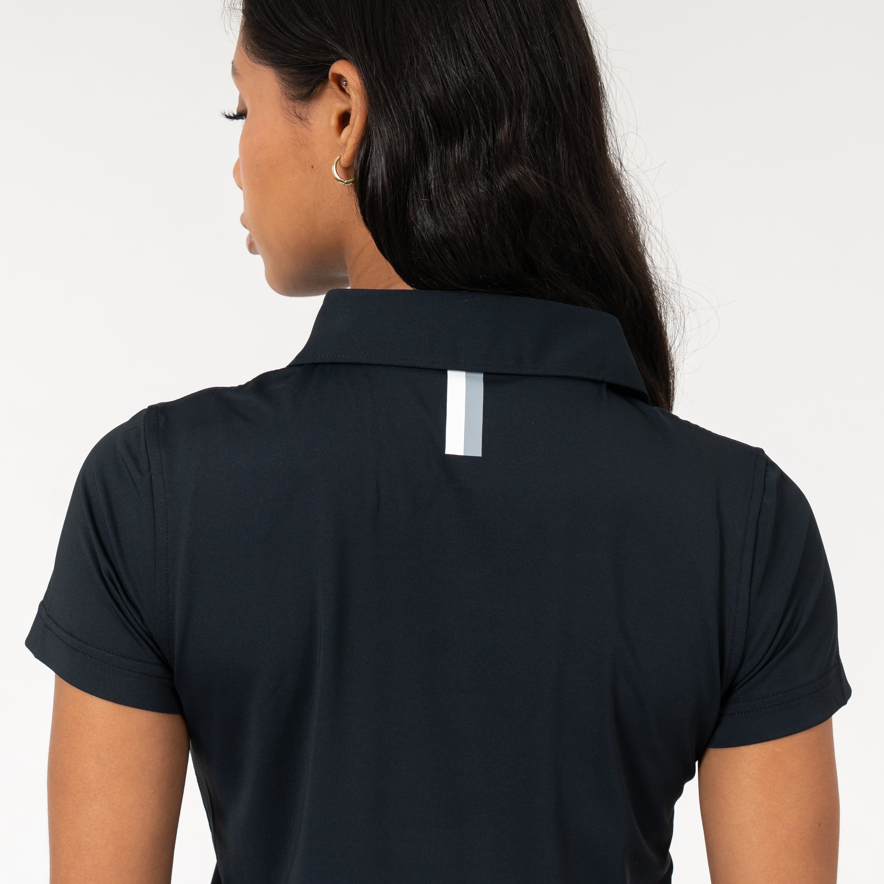 Alternative view of Solid Performance Polo | Solid - Black