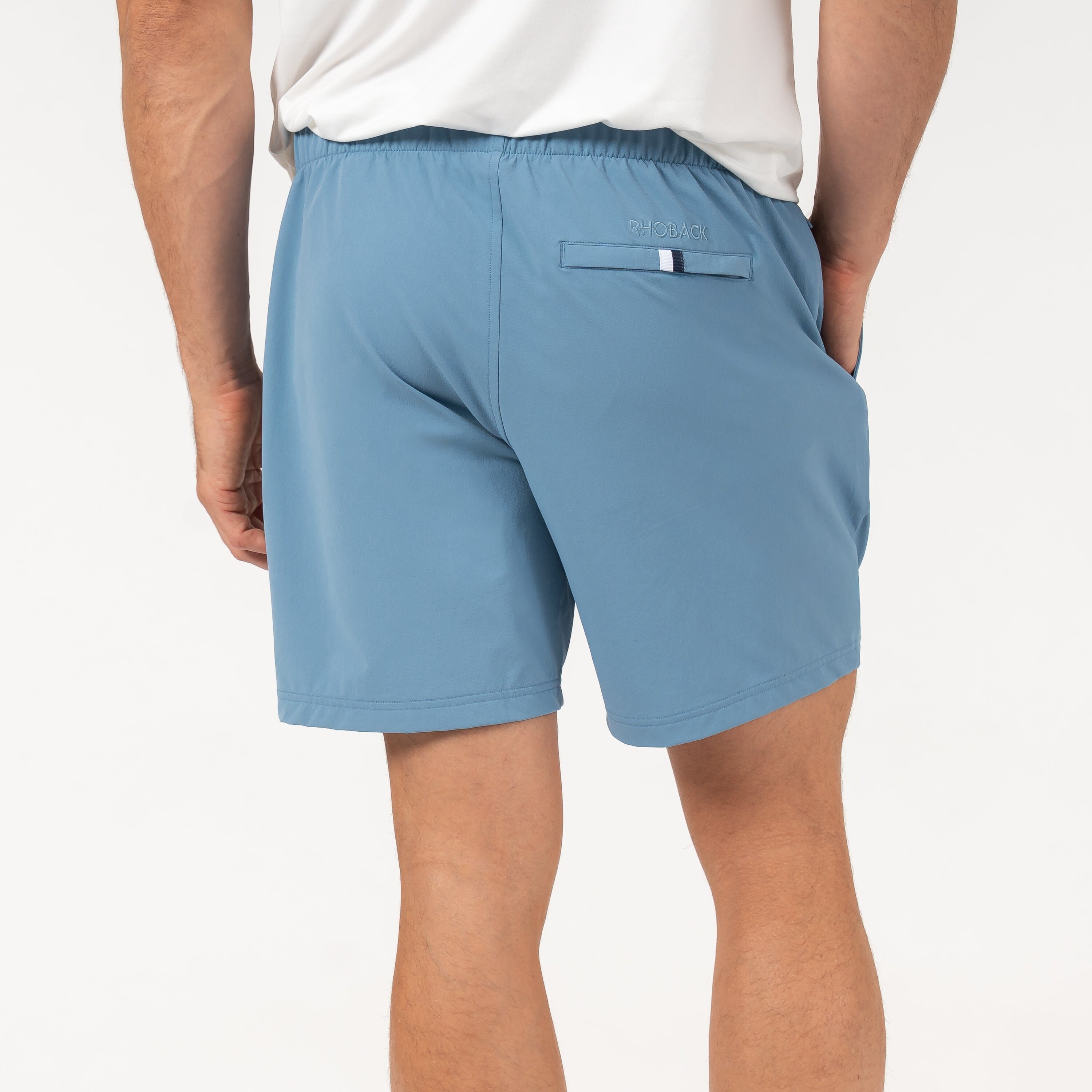 Alternative view of Everyday Short | Solid - Cadet Blue