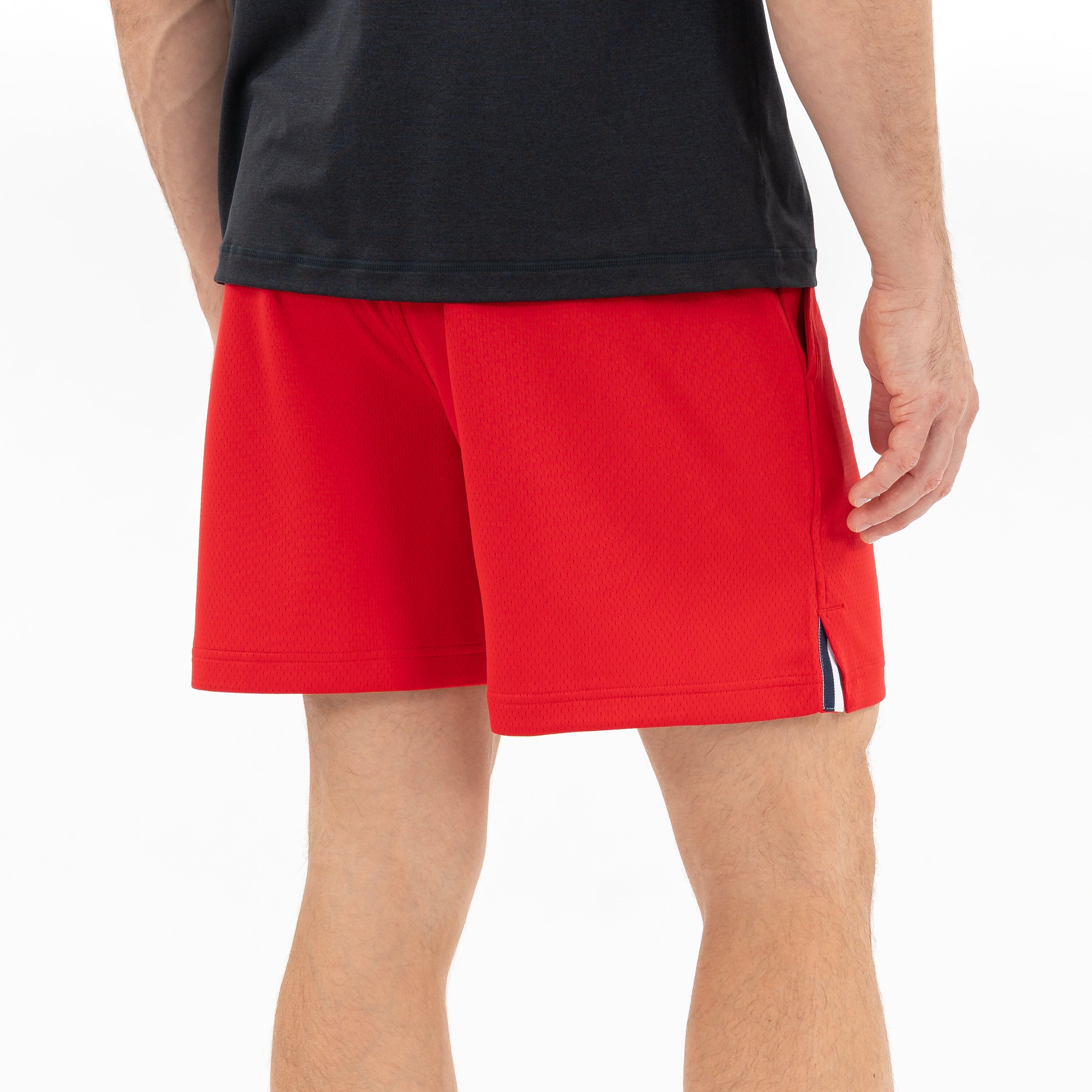 Alternative view of Jam Mesh Short | Solid - Classic Red