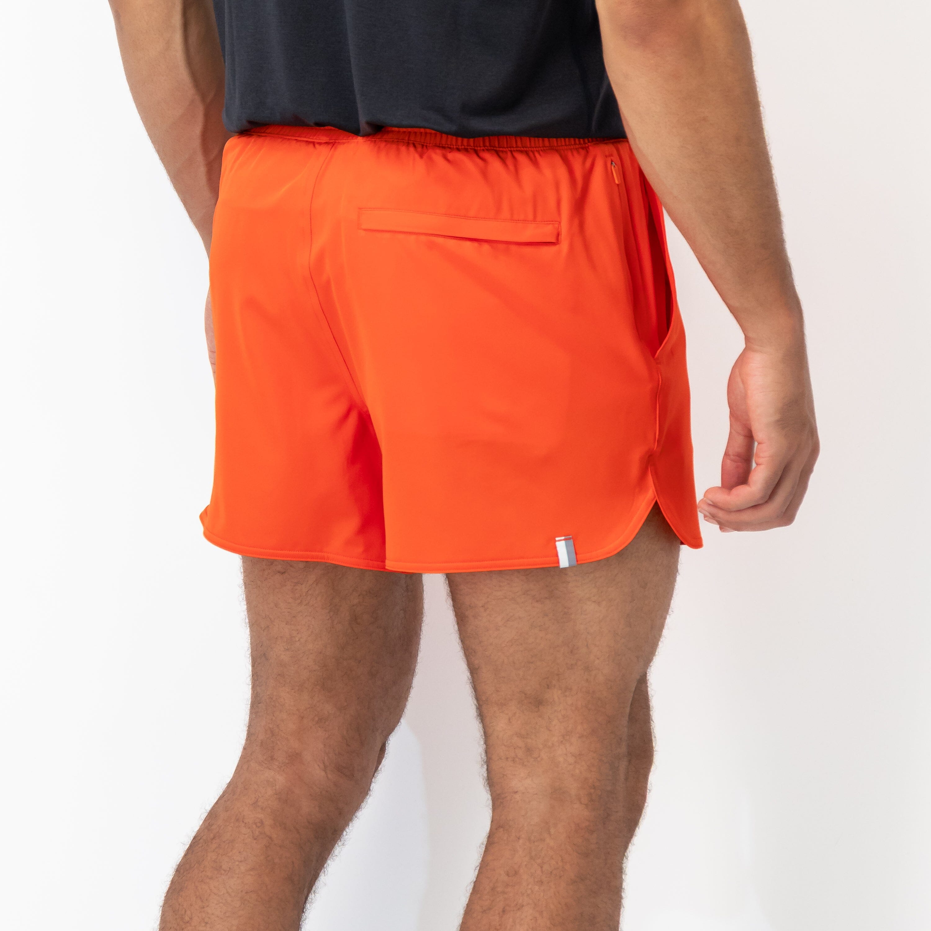 Alternative view of Grit Gym Short - 5" | Solid - Fire Orange
