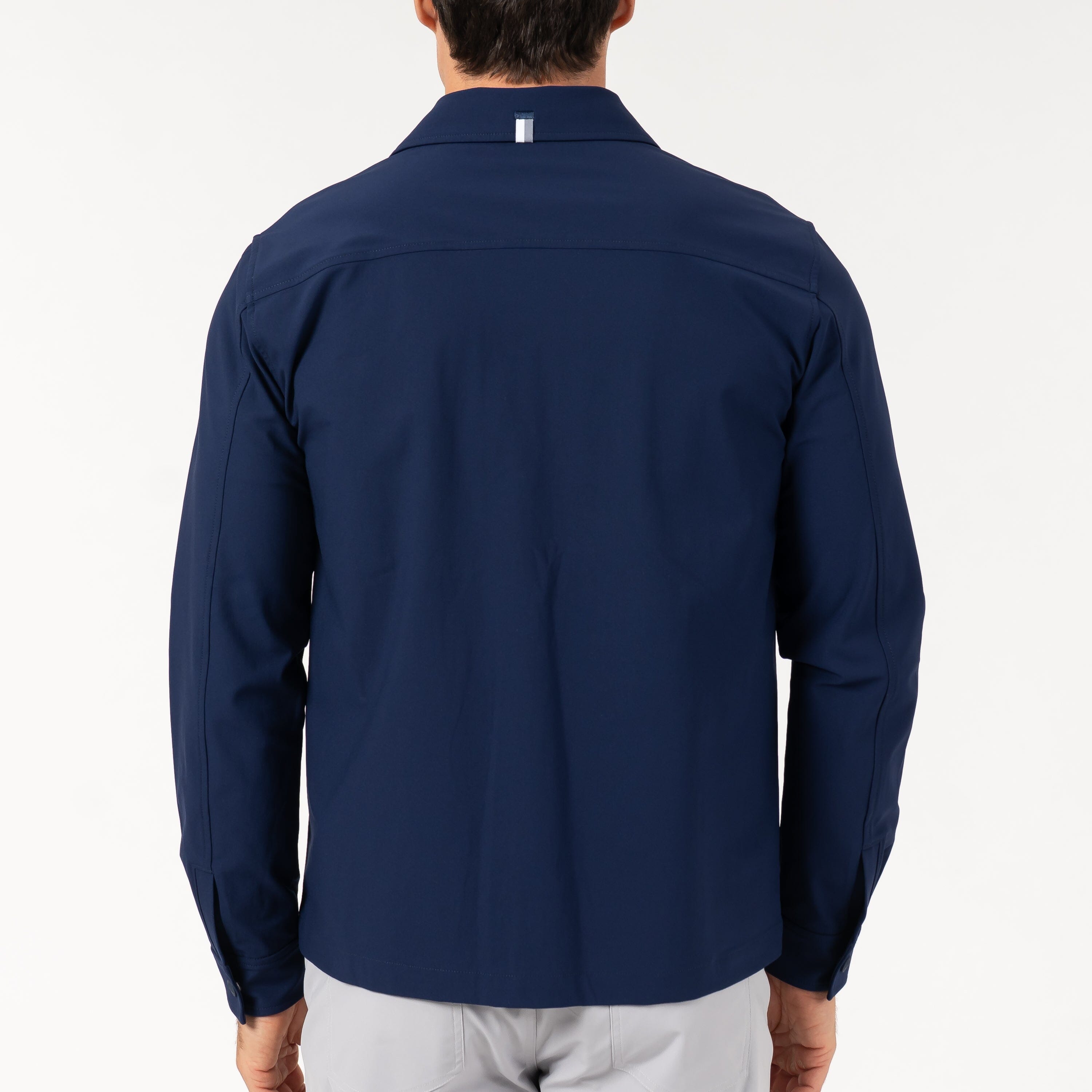 Alternative view of Delta Shirt Jacket | Solid - Fleet Navy