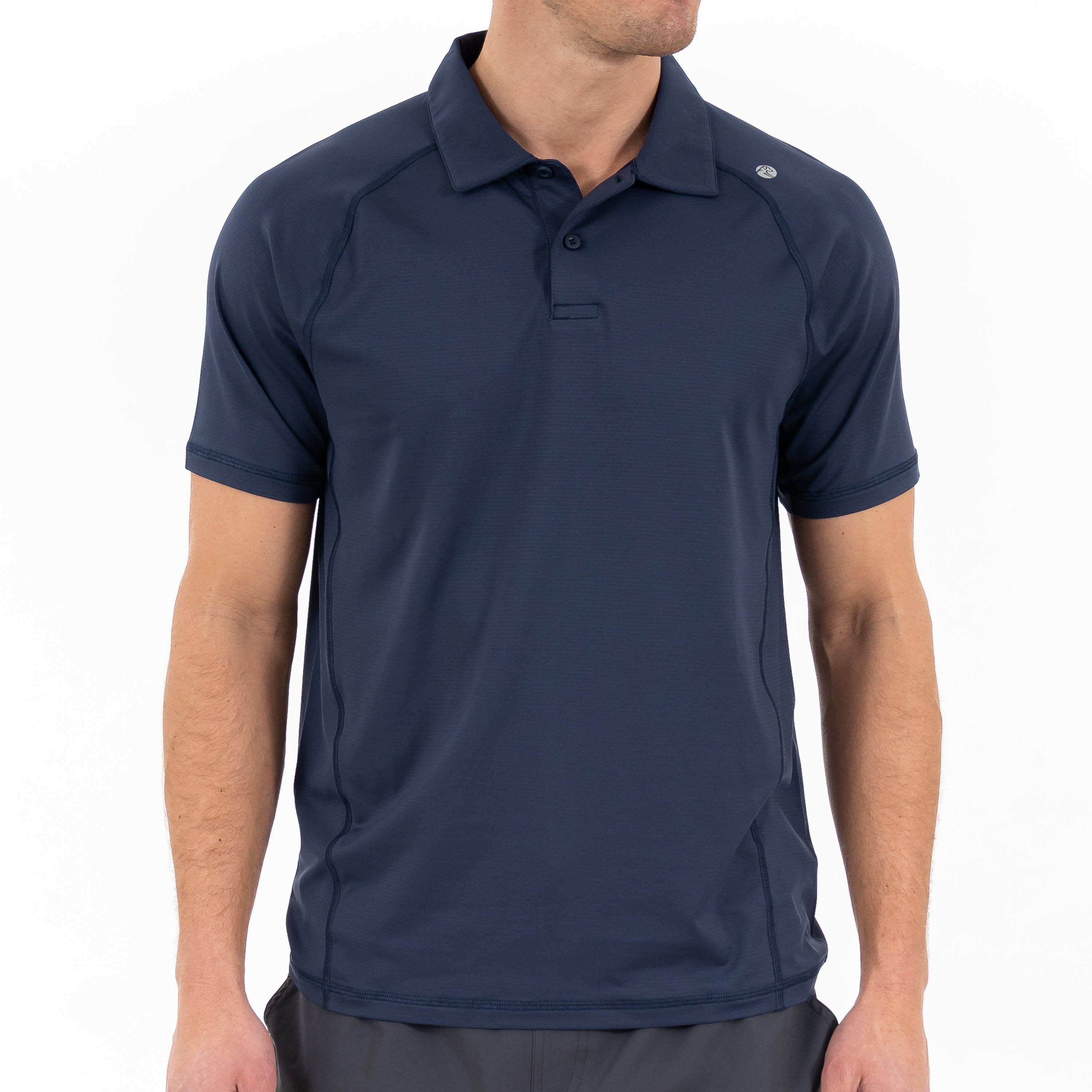 Alternative view of Blitz Tech Polo | Solid - Fleet Navy
