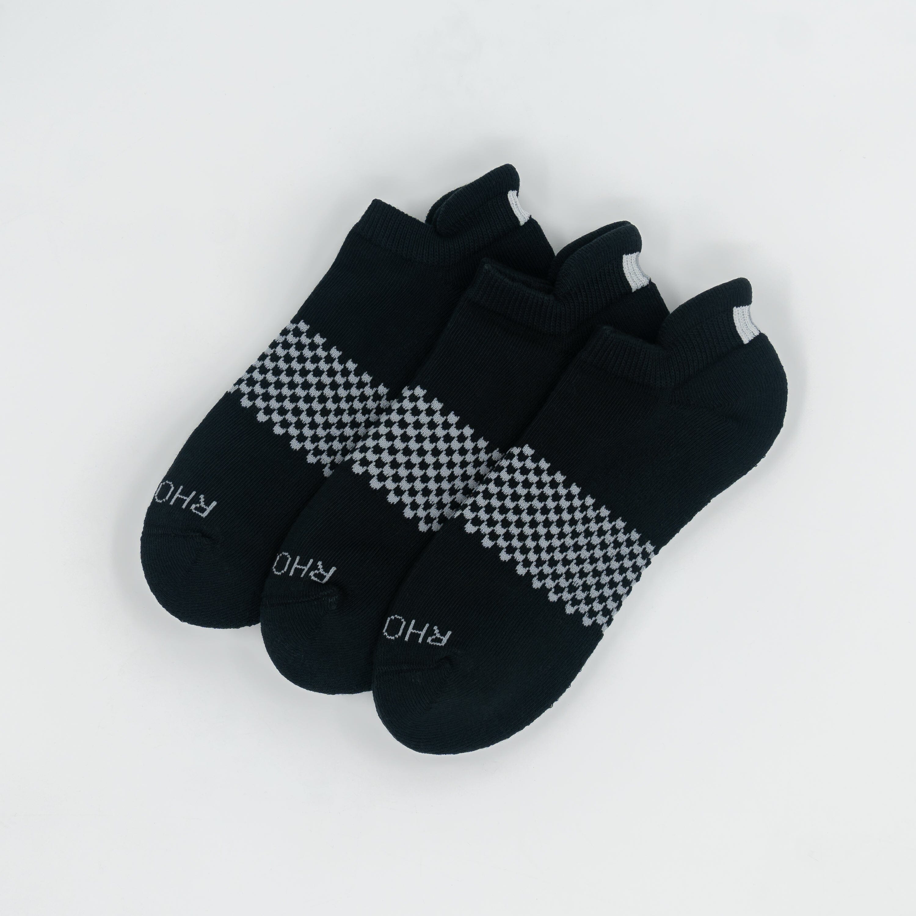 Stratus Performance Ankle Socks (3-Pack) | Solid - Midnight Black - Thunder Grey (3-Pack)