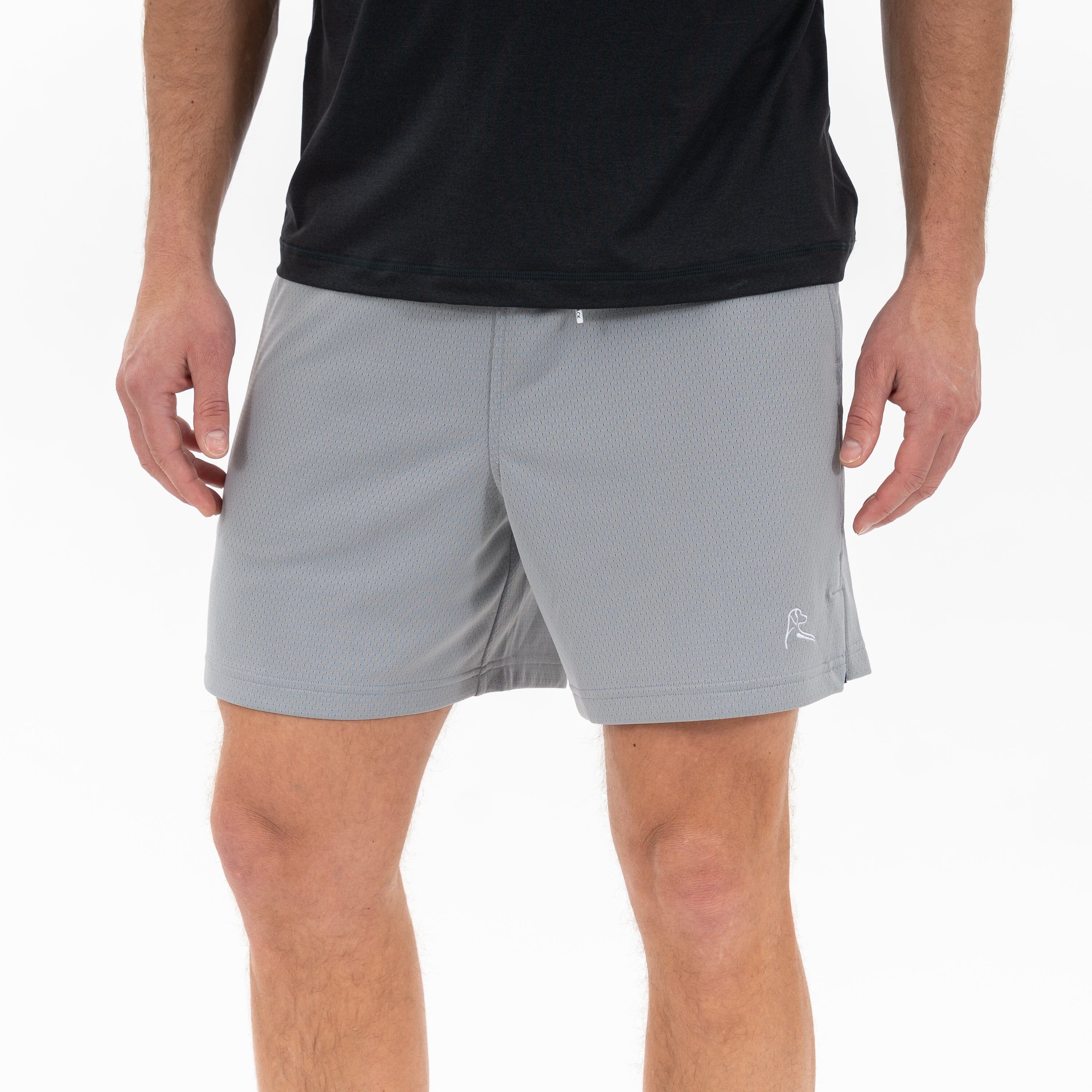 Alternative view of Jam Mesh Short | Solid - Thunder Grey