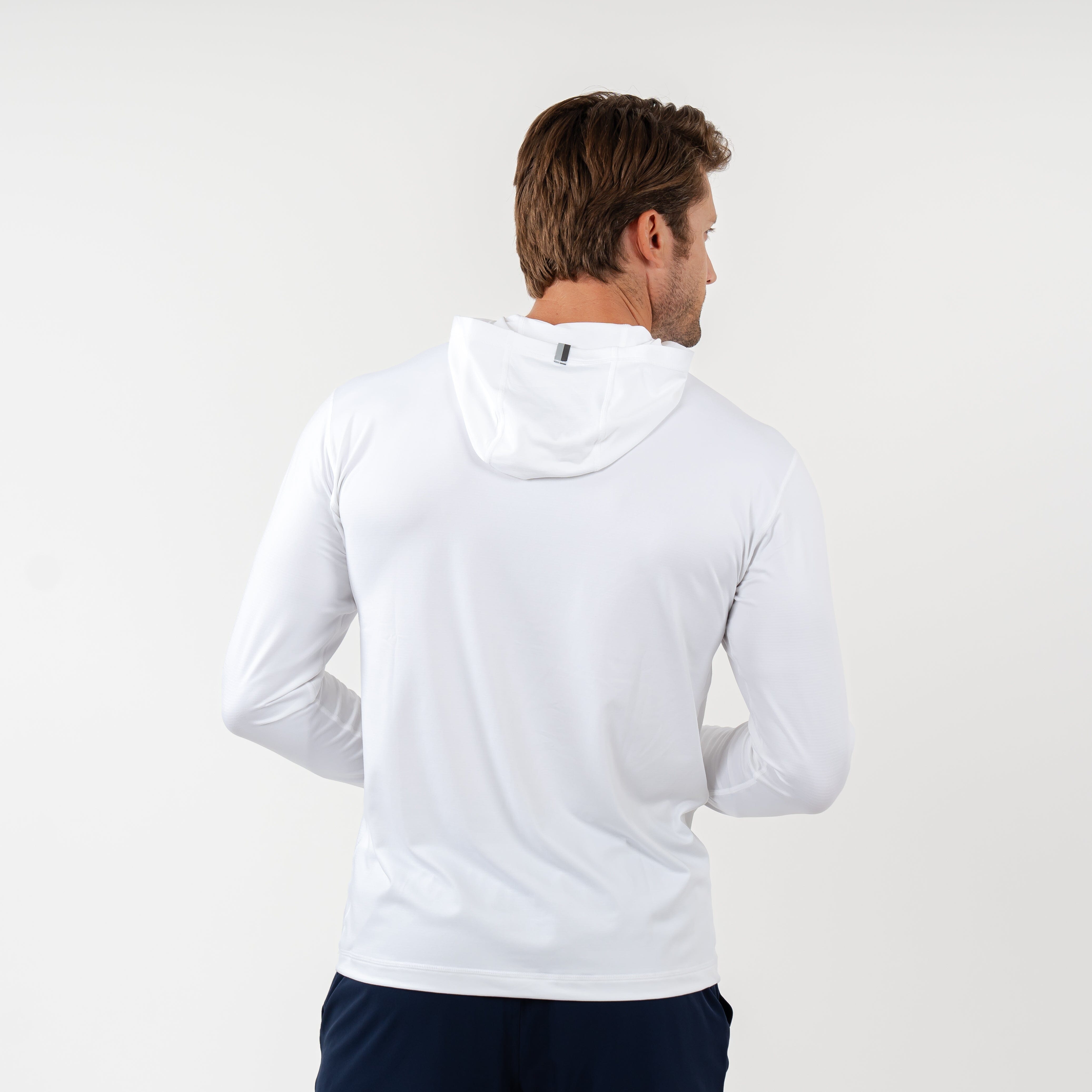 Alternative view of Blitz Tech Hoodie | Solid - White