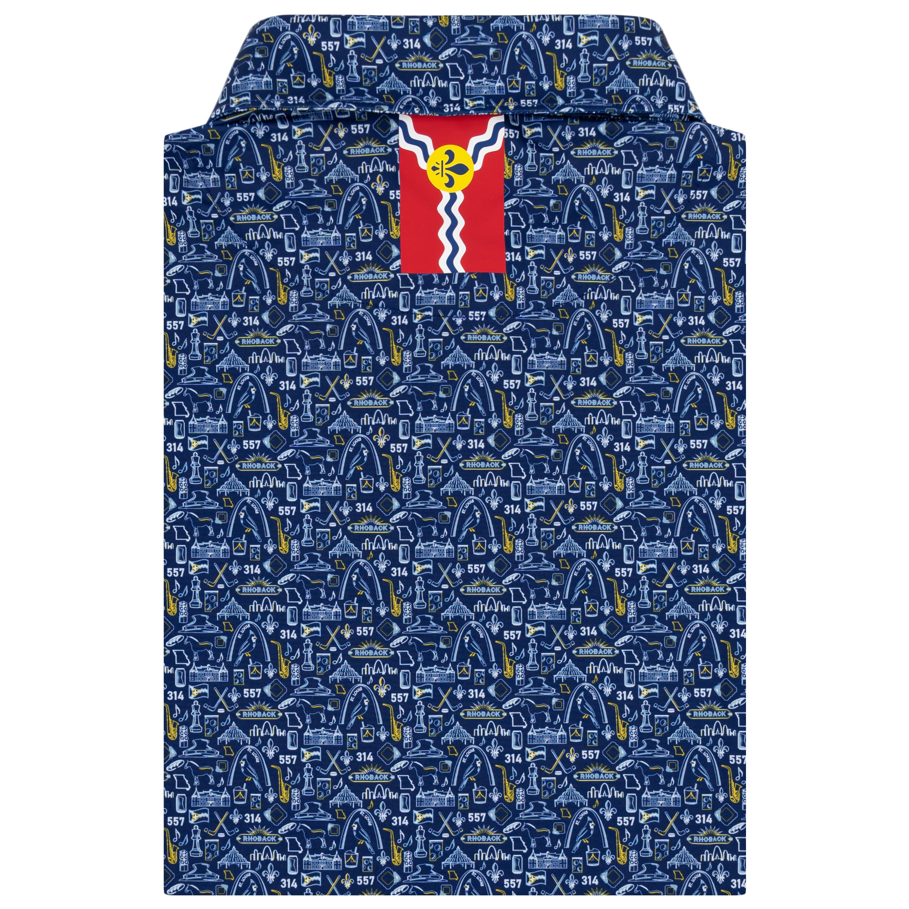 Alternative view of The STL | Performance Polo | The STL - Shoal Blue/White - STL