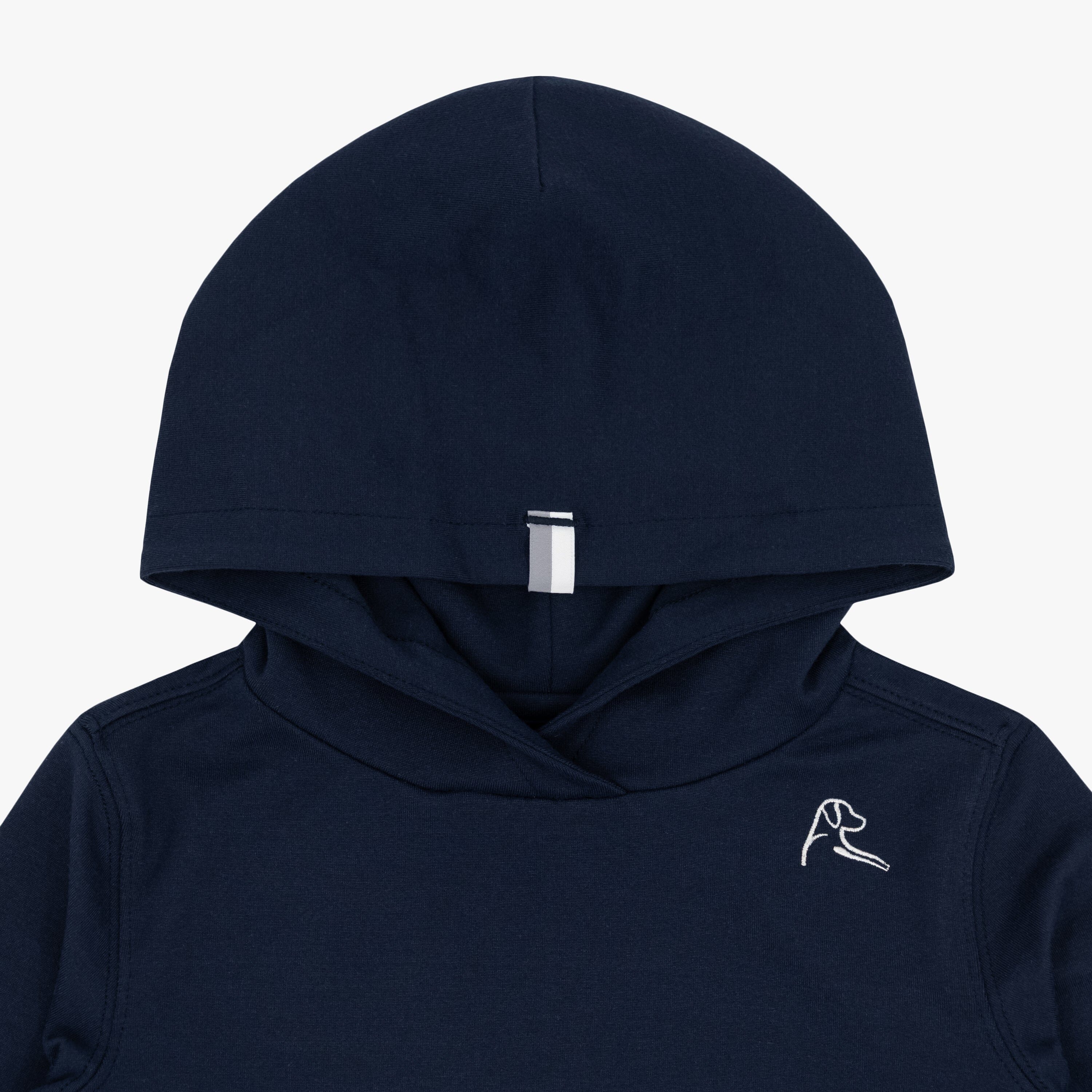 Alternative view of Lil' Hesi Performance Hoodie | Solid - Fleet Navy