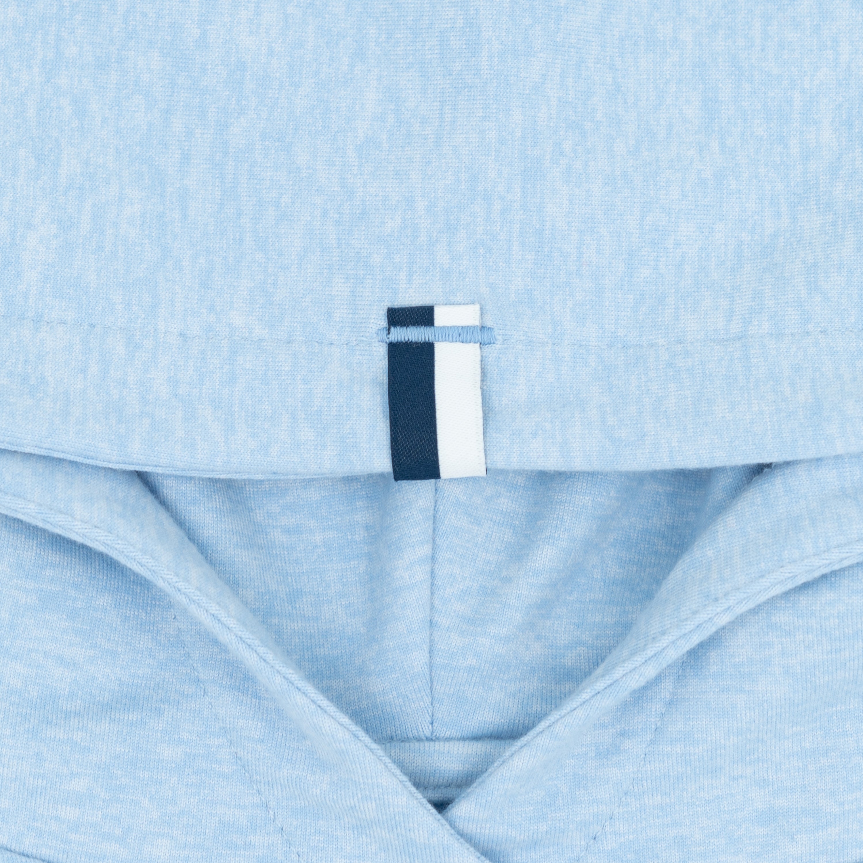 Alternative view of Lil' Hesi Performance Hoodie | Heather - Oxford Blue/White