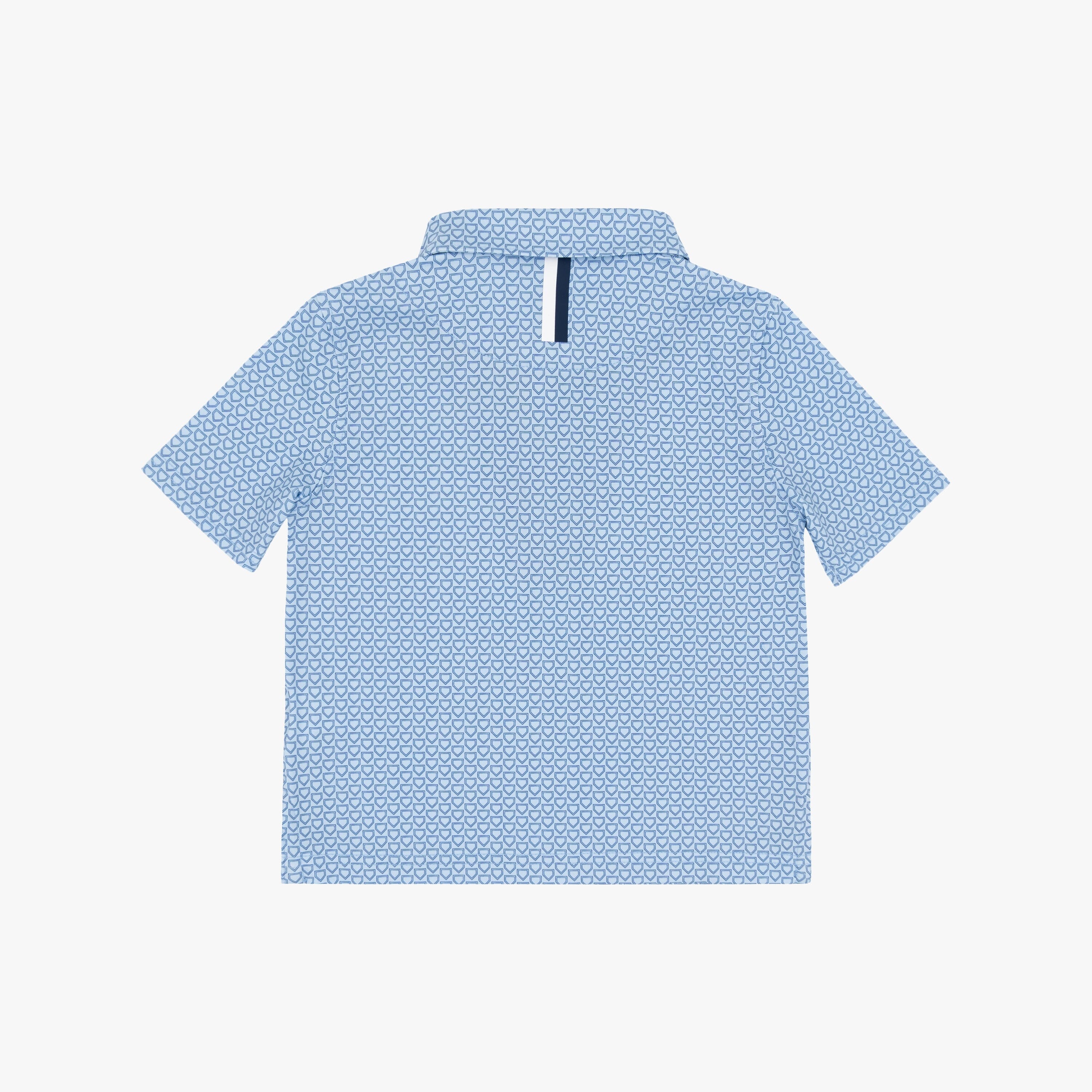 Alternative view of The Lil' Home Plate | Performance Polo | The Home Plate - Baby Blue/Shoal Blue