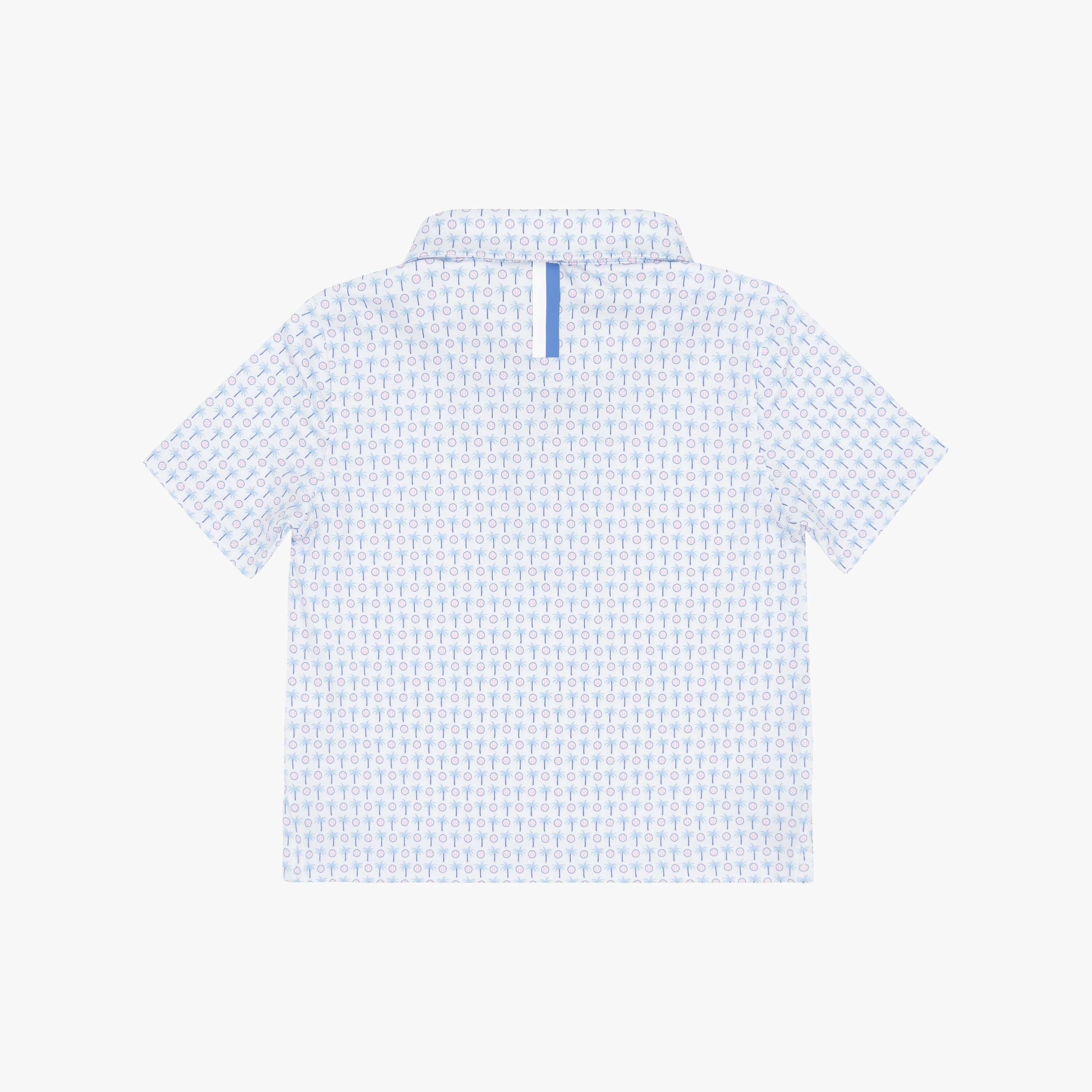 Alternative view of The Lil' Spring Ball | Performance Polo | The Spring Ball - White/Baby Blue