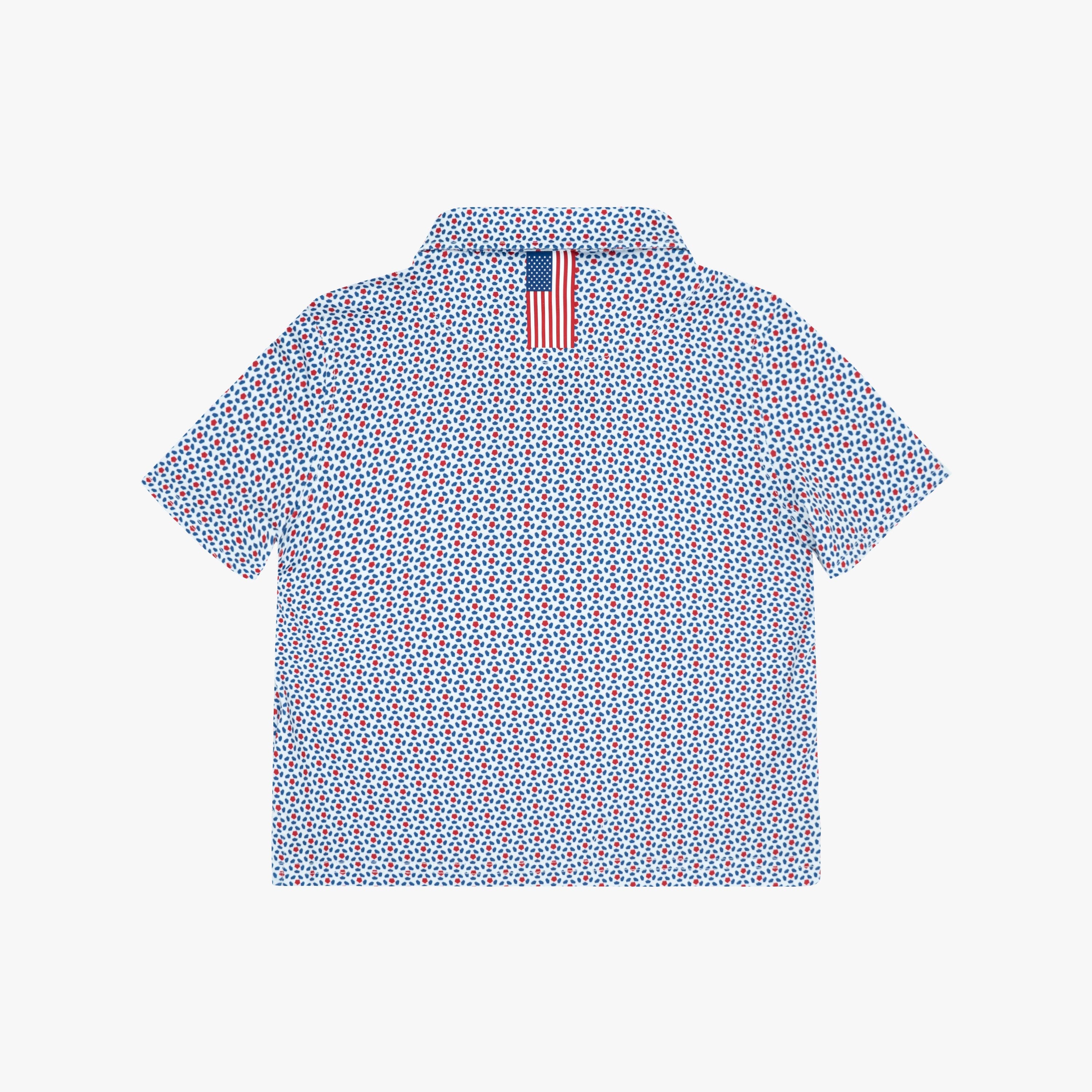 Alternative view of The Lil' Footy | Performance Polo | The Footy - White/Short Stop Blue - USA