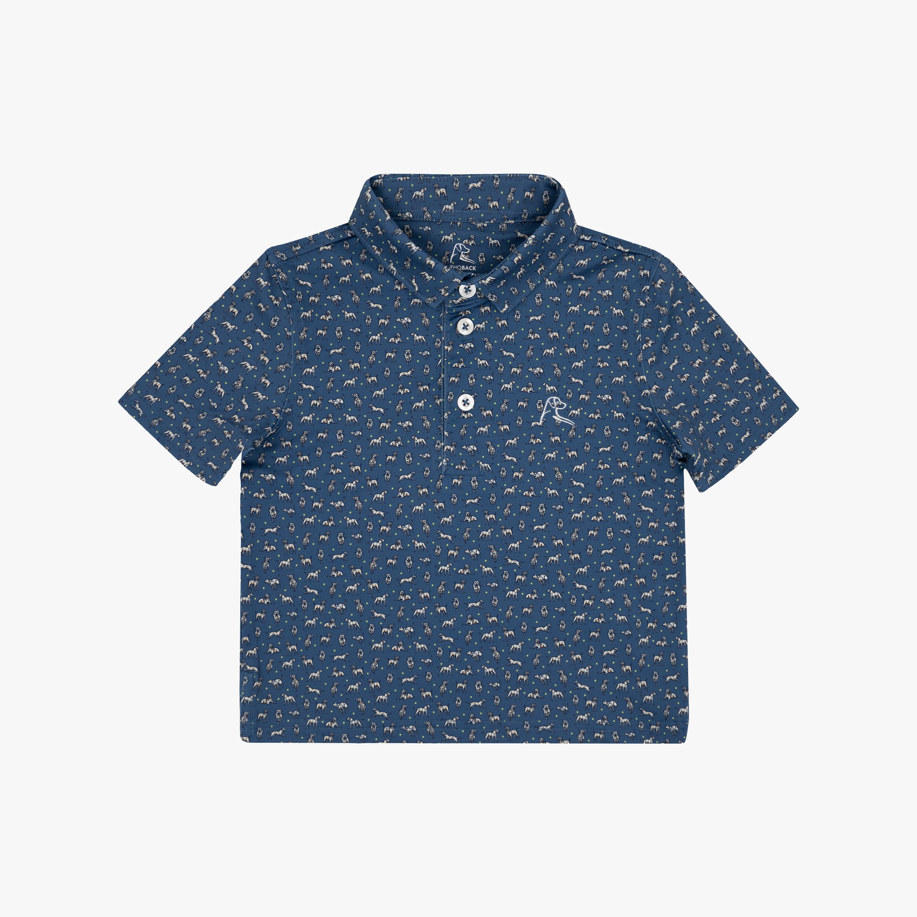 The Lil' Lab 2.0 | Performance Polo | The Lab 2.0 - Coastal Blue/Ivory