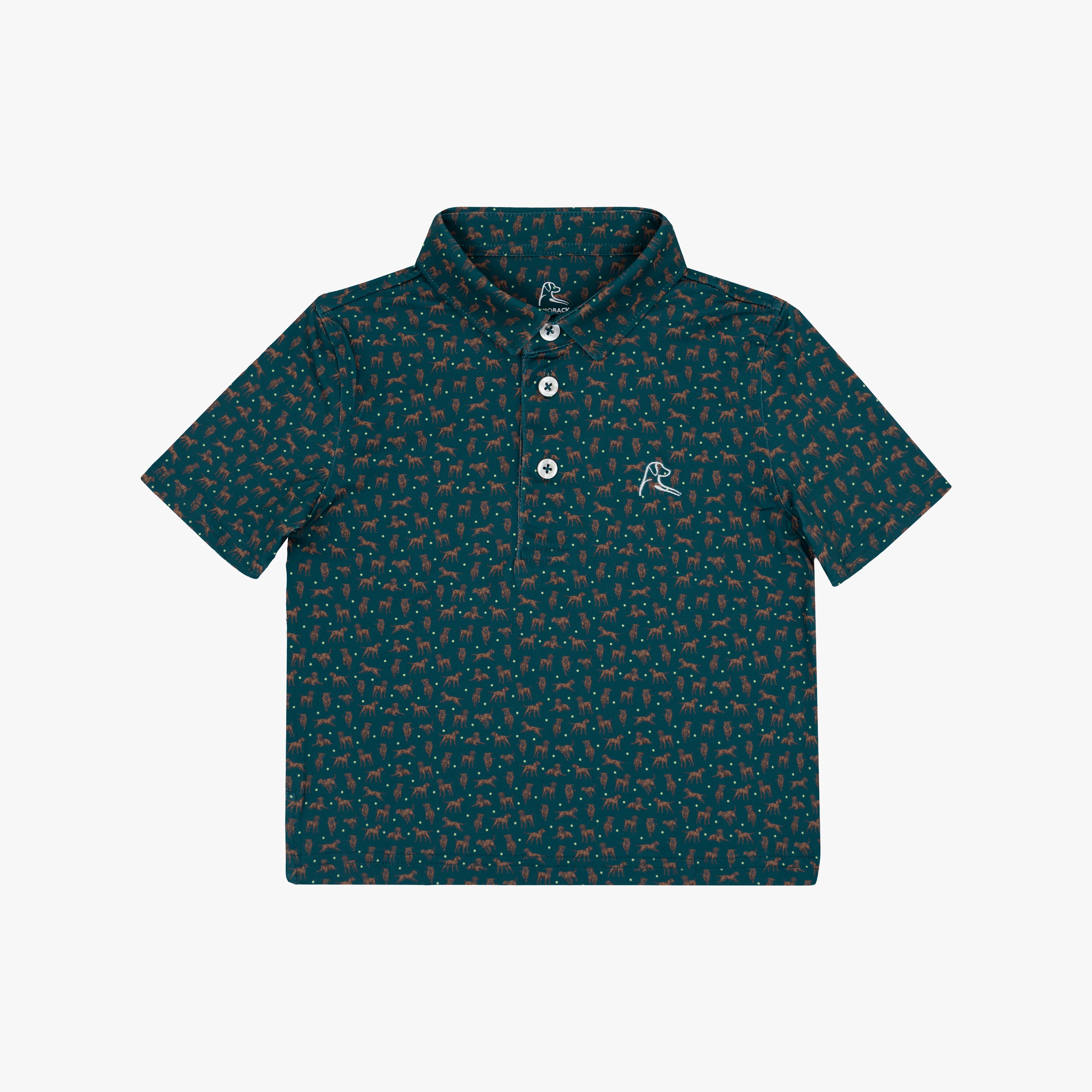 The Lil' Lab 2.0 | Performance Polo | The Lab 2.0 - Midnight Green/Bunker Brown