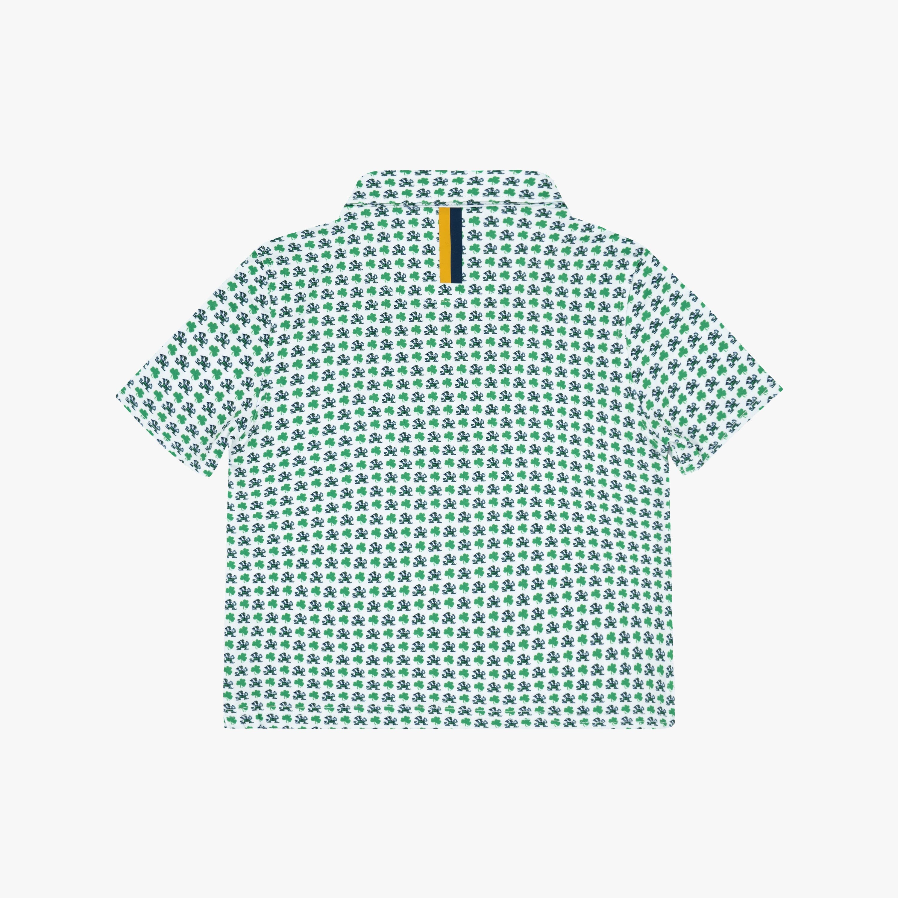 Alternative view of The Lil' Notre Dame Fighting Irish™ | Collegiate Polo | The Notre Dame Fighting Irish™ - White/Irish Green