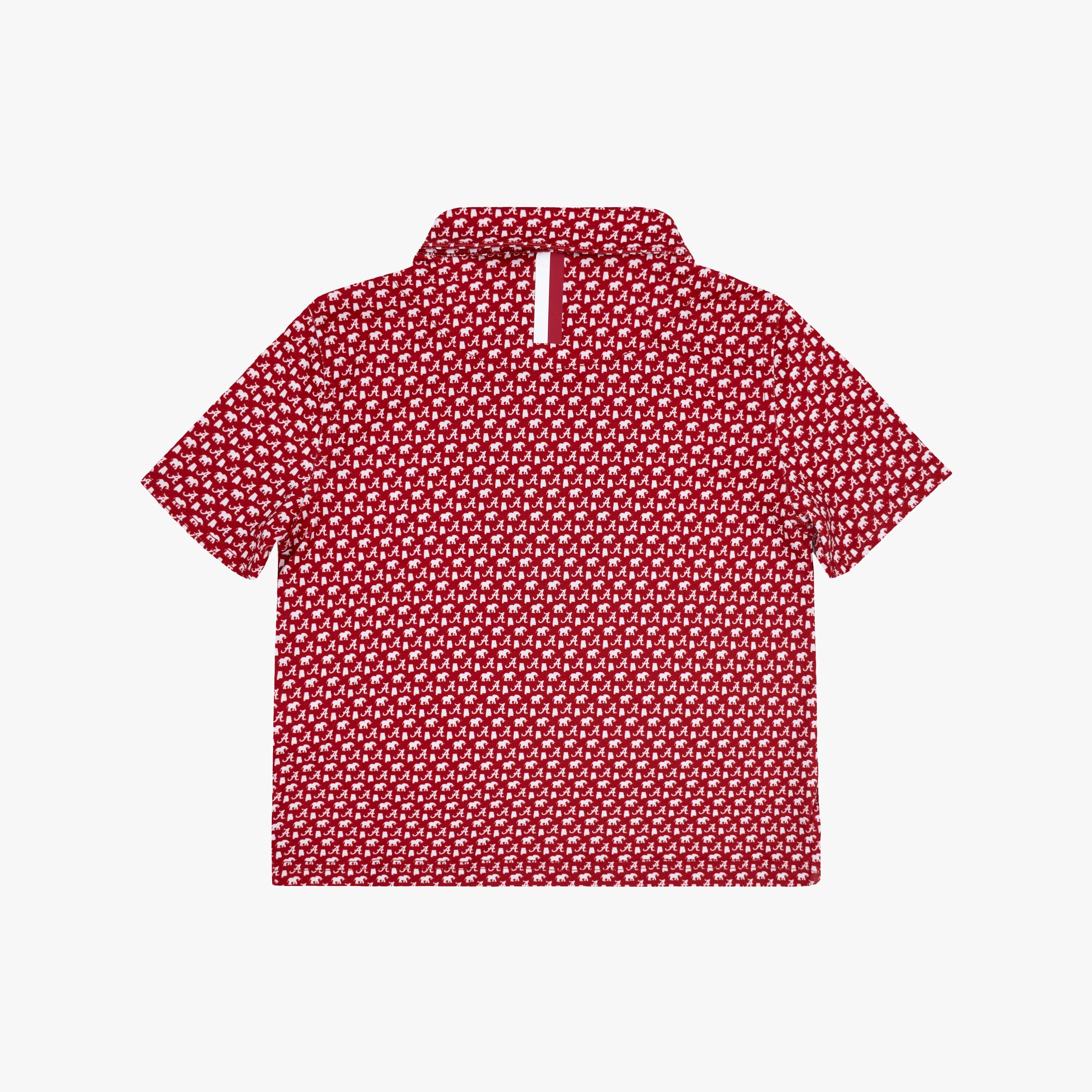Alternative view of The Lil' Alabama Big Al™ 2.0 | Collegiate Polo | The Alabama Big Al™ 2.0 - Carmine Red/White