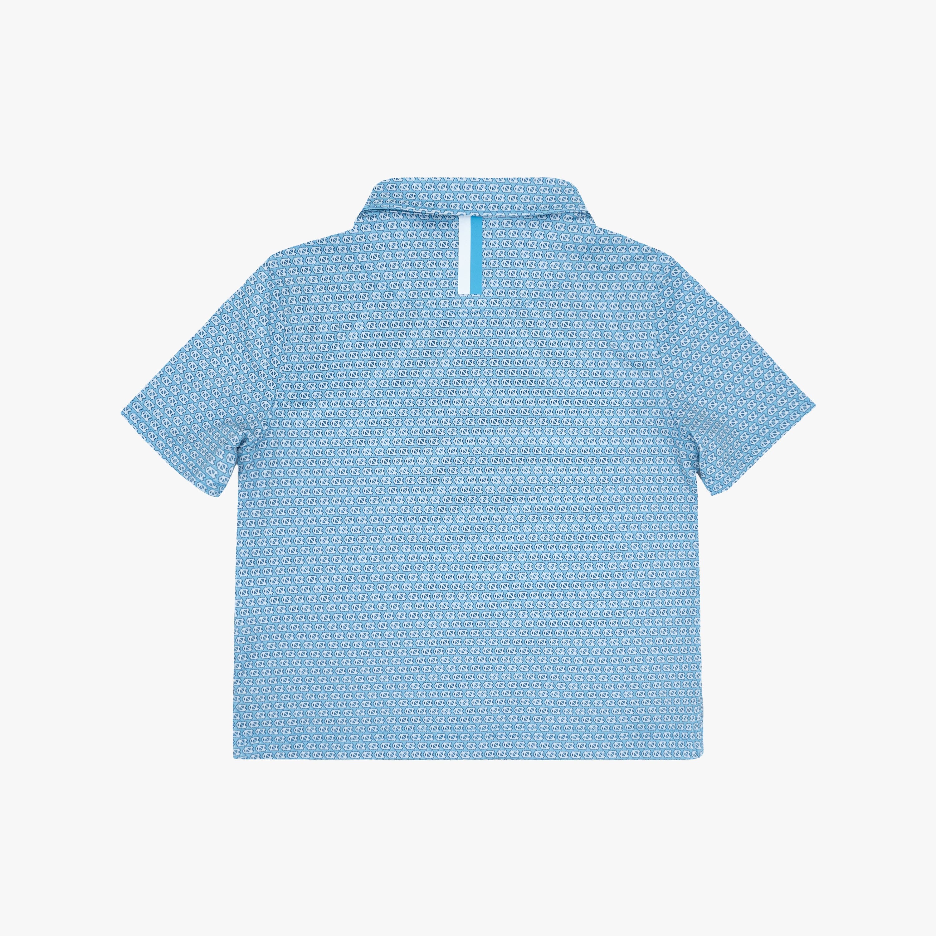 Alternative view of The Lil' UNC Tar Heel™ | Collegiate Polo | The UNC Tar Heel™ - Powder Blue/White