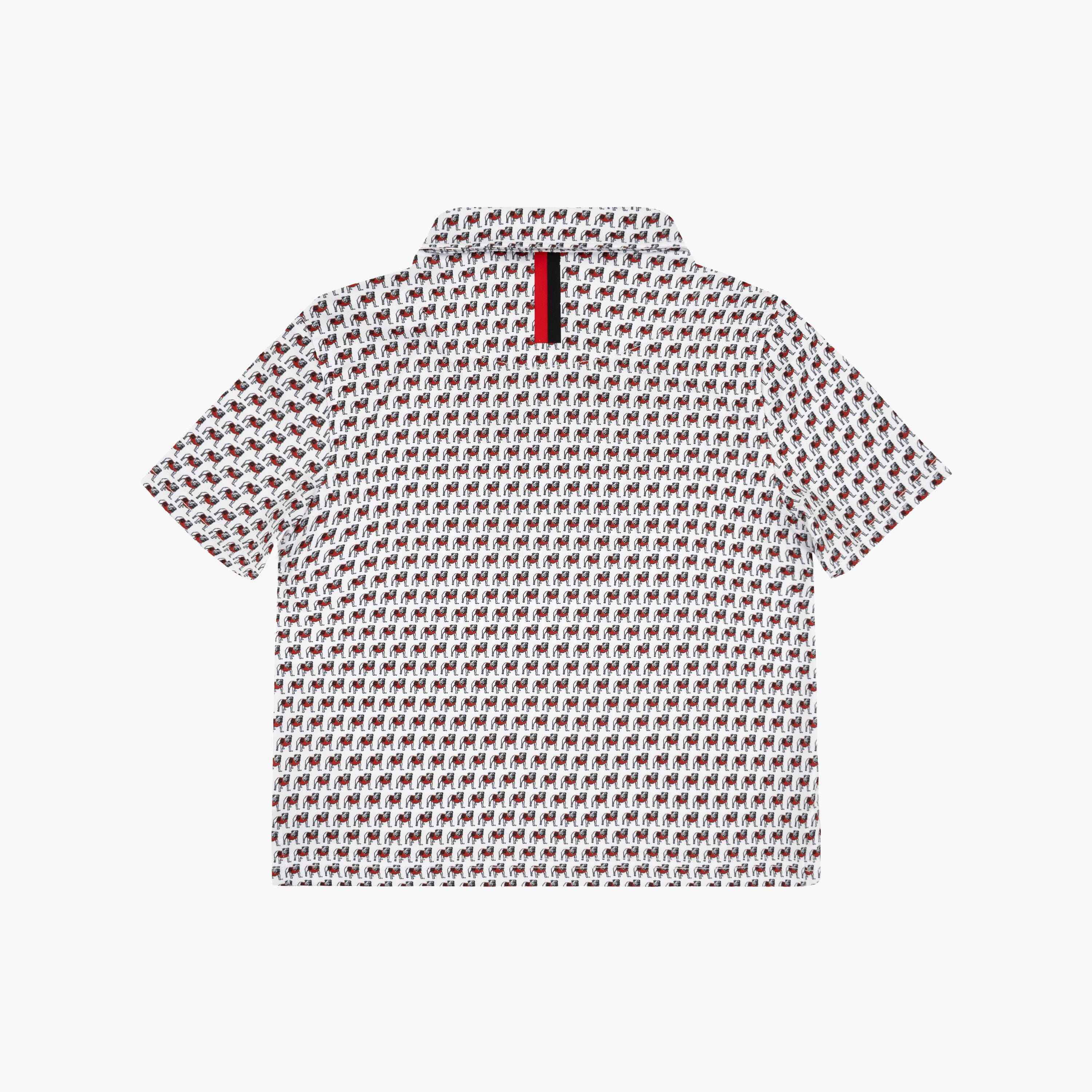 Alternative view of The Lil' Georgia Dawgs® | Collegiate Polo | The Georgia Dawgs® - White/Black