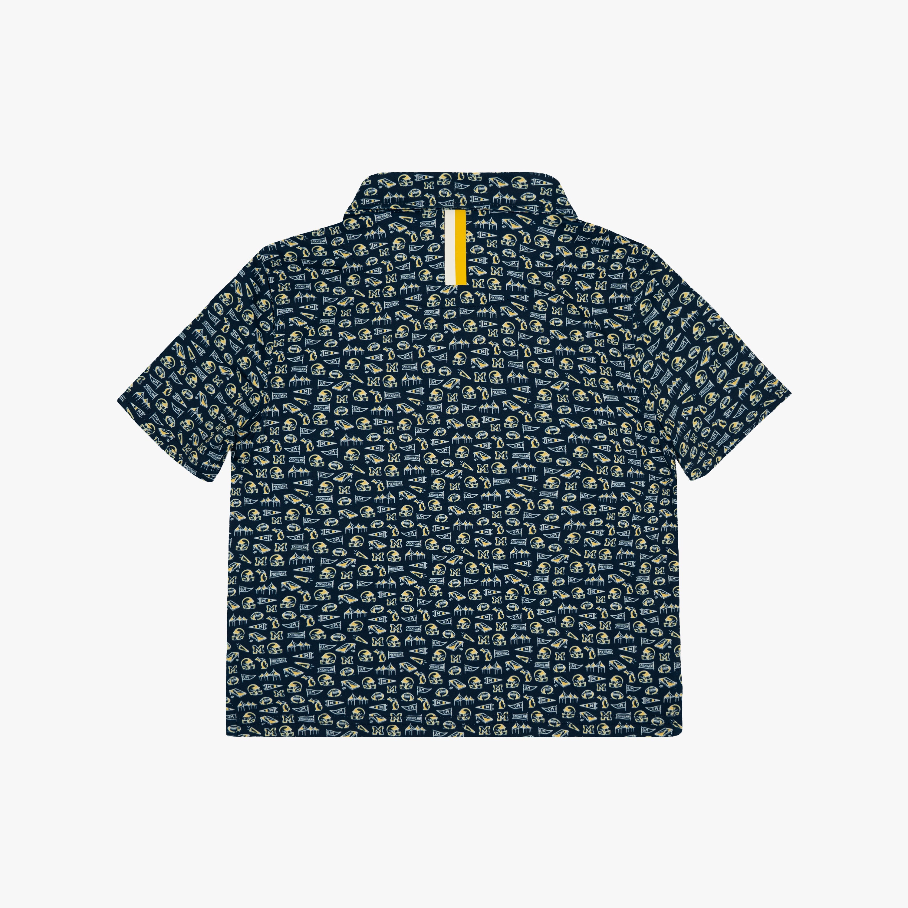 Alternative view of The Lil' Michigan Gameday 2.0 | Collegiate Polo | The Michigan Gameday 2.0 - Indigo Blue/White - 1