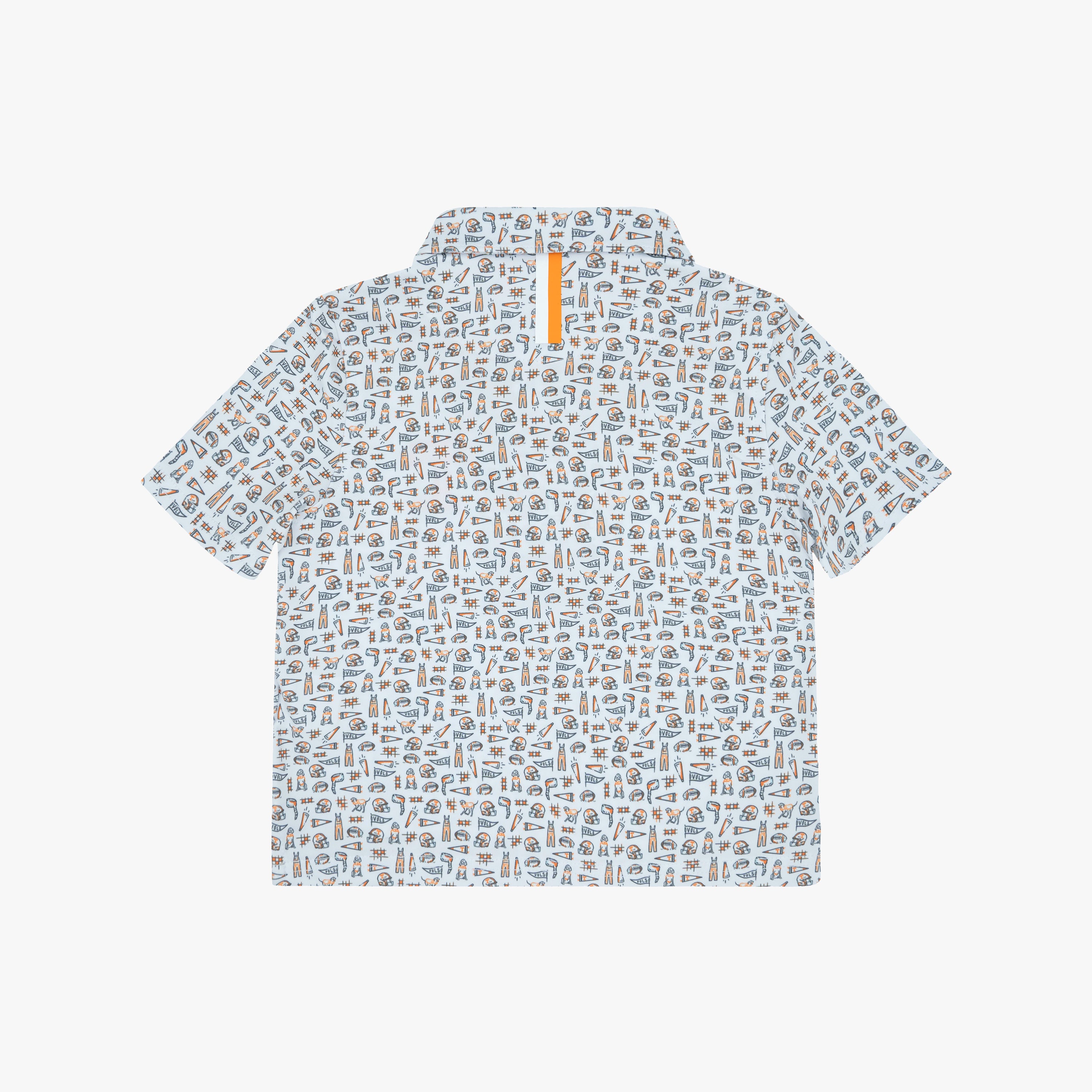 Alternative view of The Lil' Tennessee Gameday 2.0 | Collegiate Polo | The Tennessee Gameday 2.0 - White/Charcoal Grey - 1