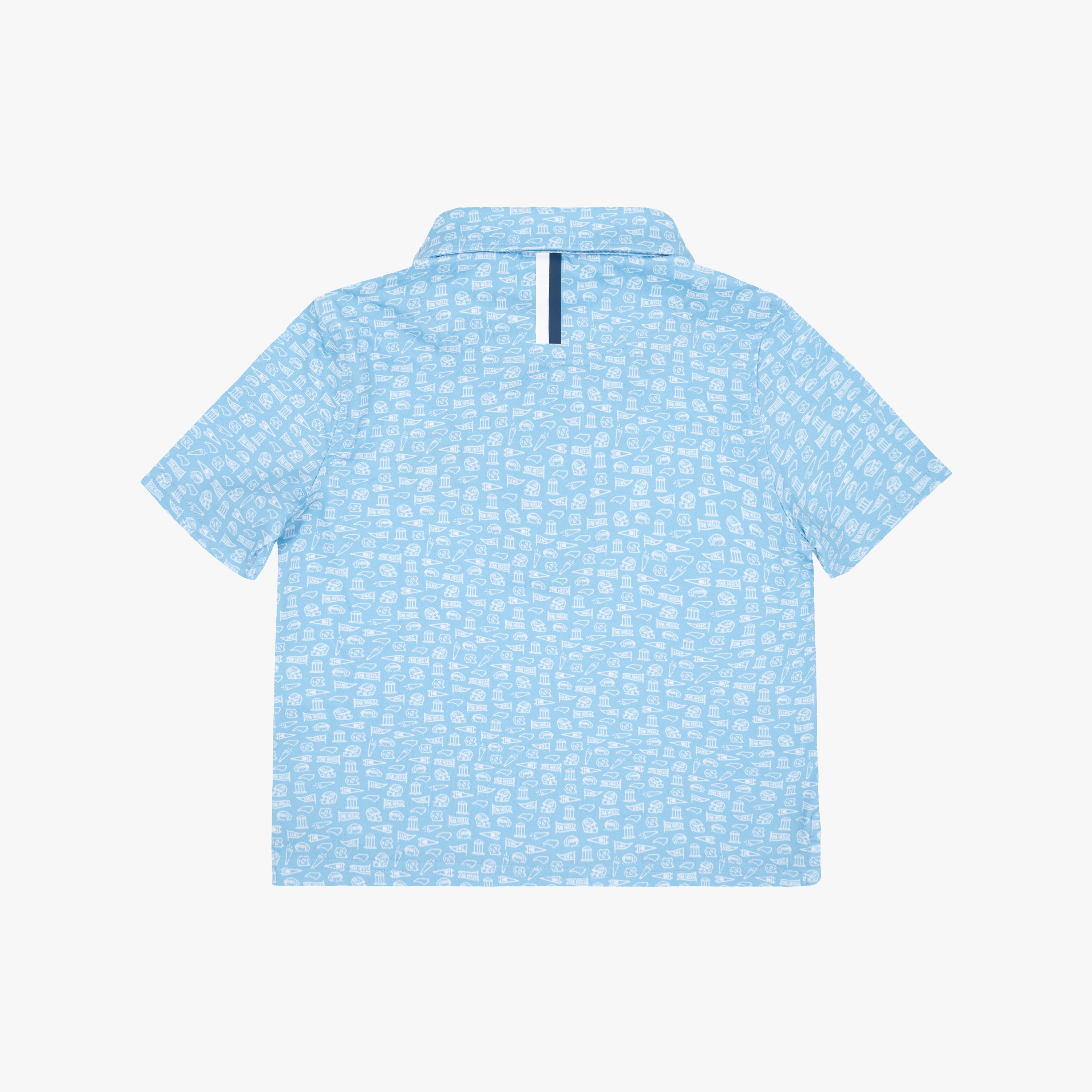 Alternative view of The Lil' UNC Gameday 2.0 | Collegiate Polo | The UNC Gameday 2.0 - Powder Blue/White - 1
