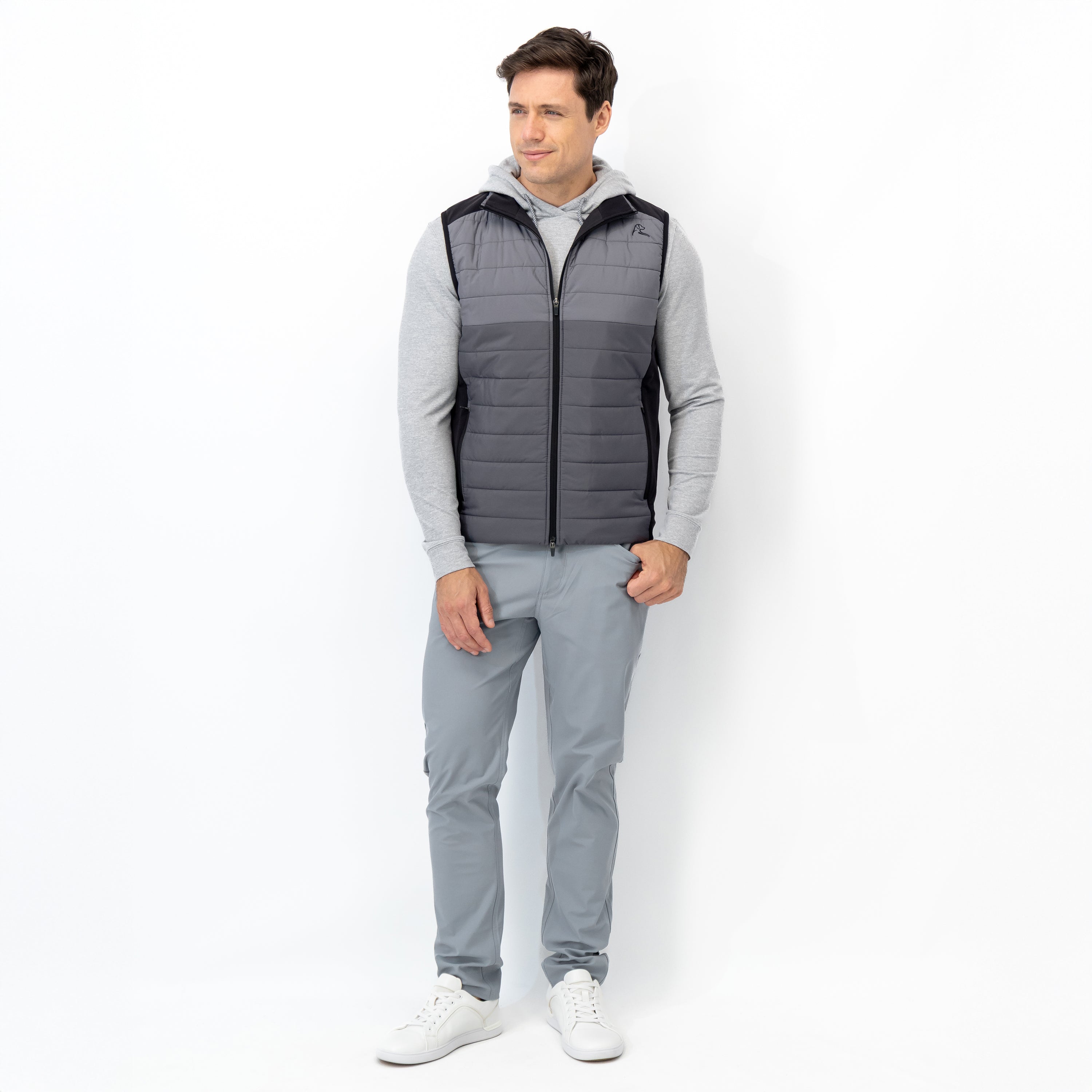 Fulton Performance Vest | The Triple Block - Charcoal Grey/Boulder Grey/Midnight Black - Image 5