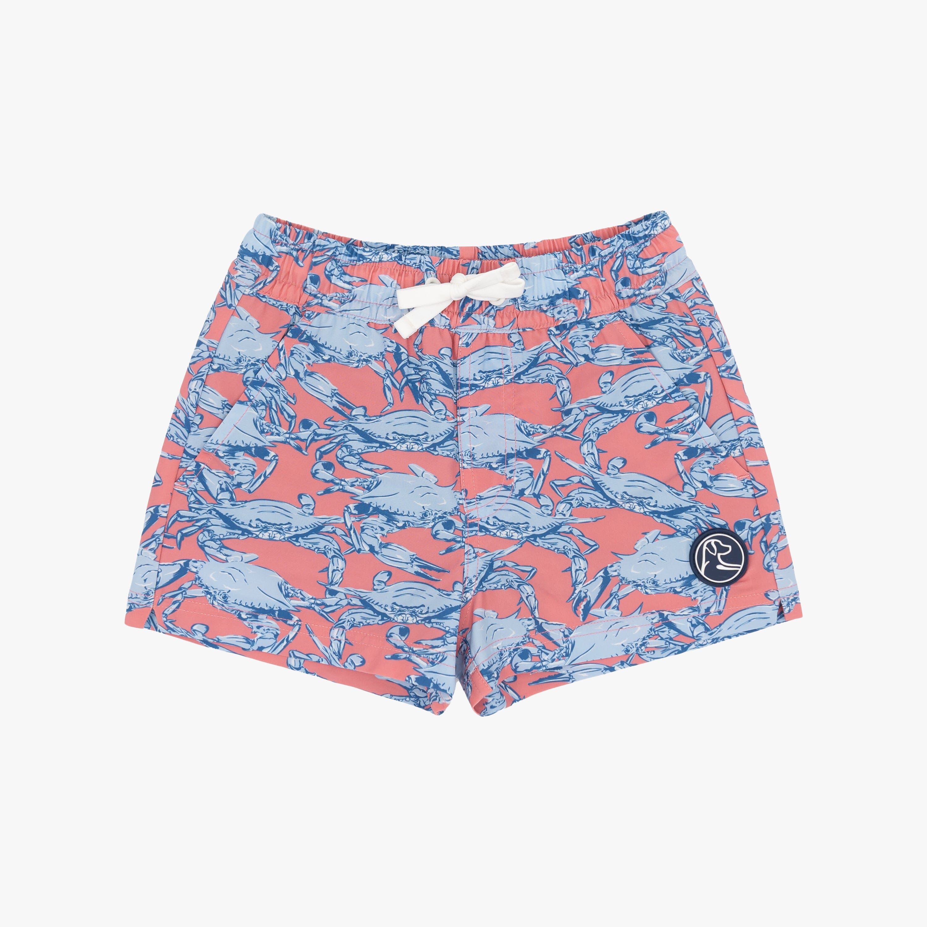 Lil' Medley Swim Trunk | The Claws - Washed Red/Baby Blue