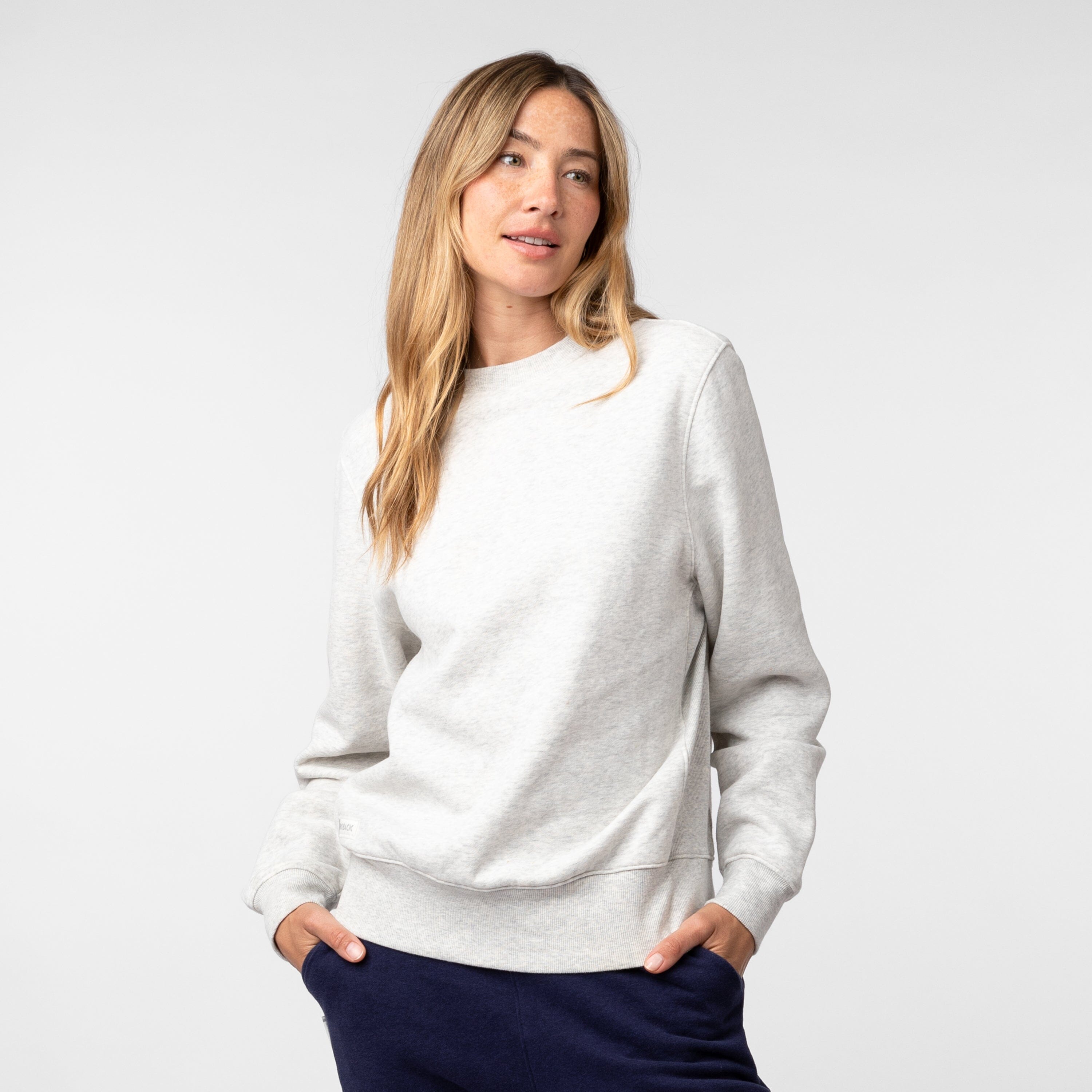 Alternative view of Ready Crewneck | Heather - Ivory (Women)