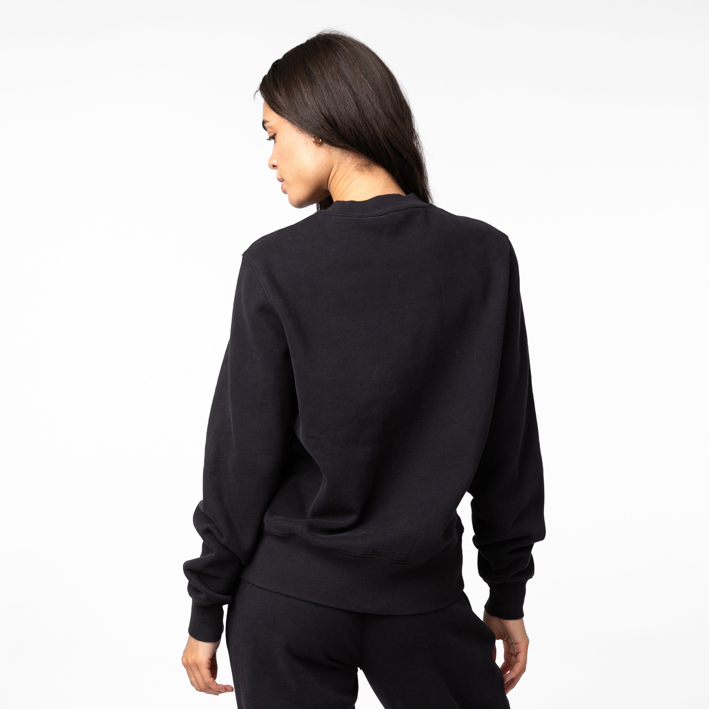 Alternative view of Ready Crewneck | Solid - Midnight Black (Women)