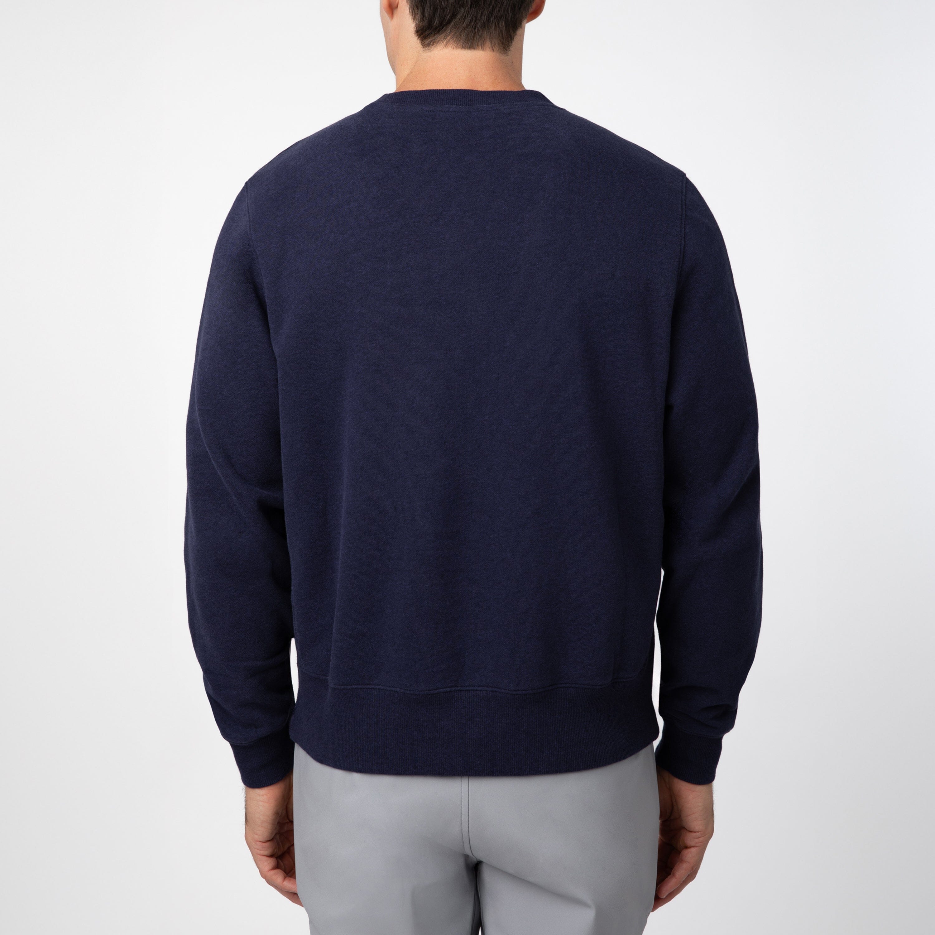 Alternative view of Ready Crewneck | Heather - Indigo Blue