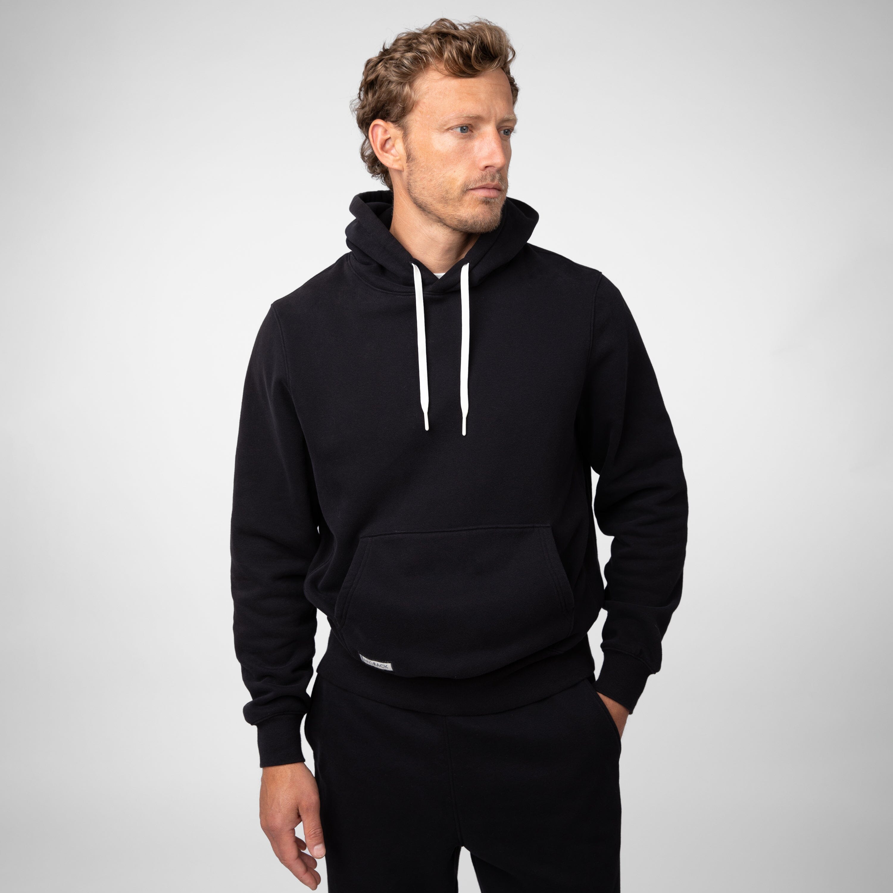 Alternative view of Ready Hoodie | Solid - Midnight Black