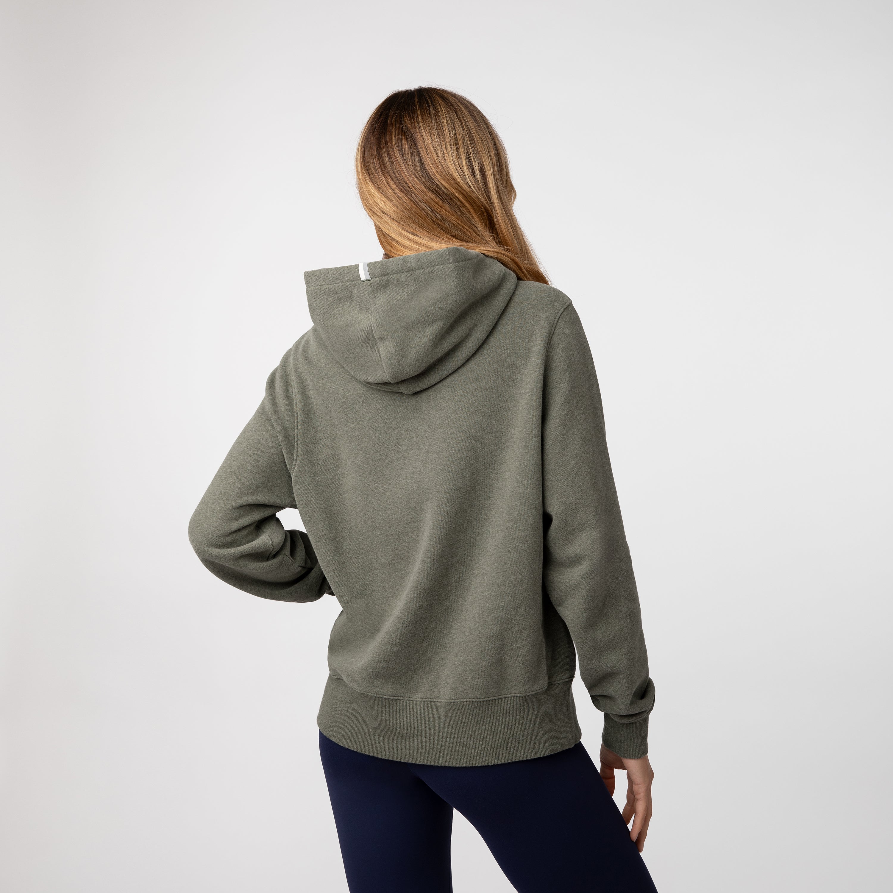 Alternative view of Ready Hoodie | Heather - Moss Green (Women's)
