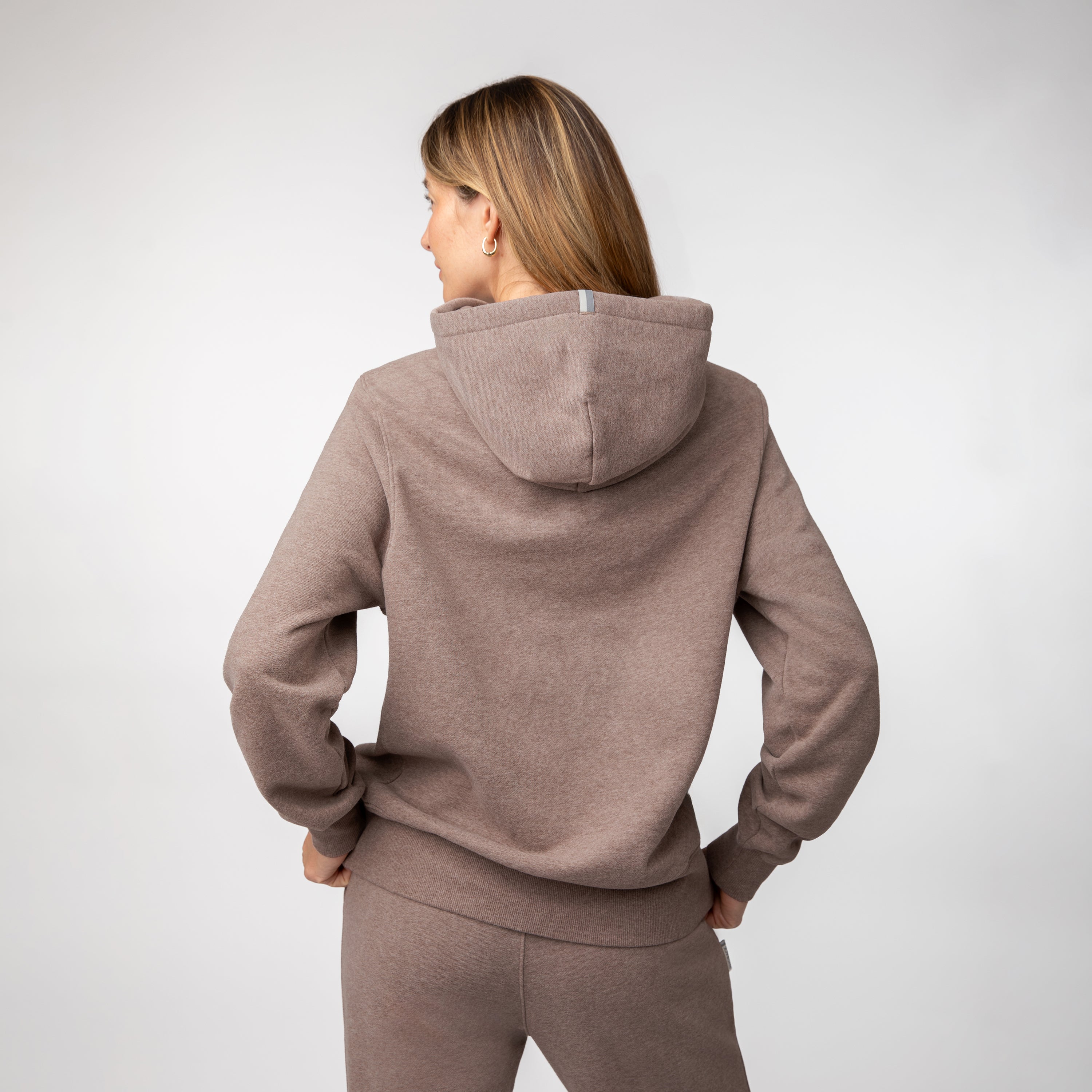 Alternative view of Ready Hoodie | Heather - Dark Taupe (Women's)