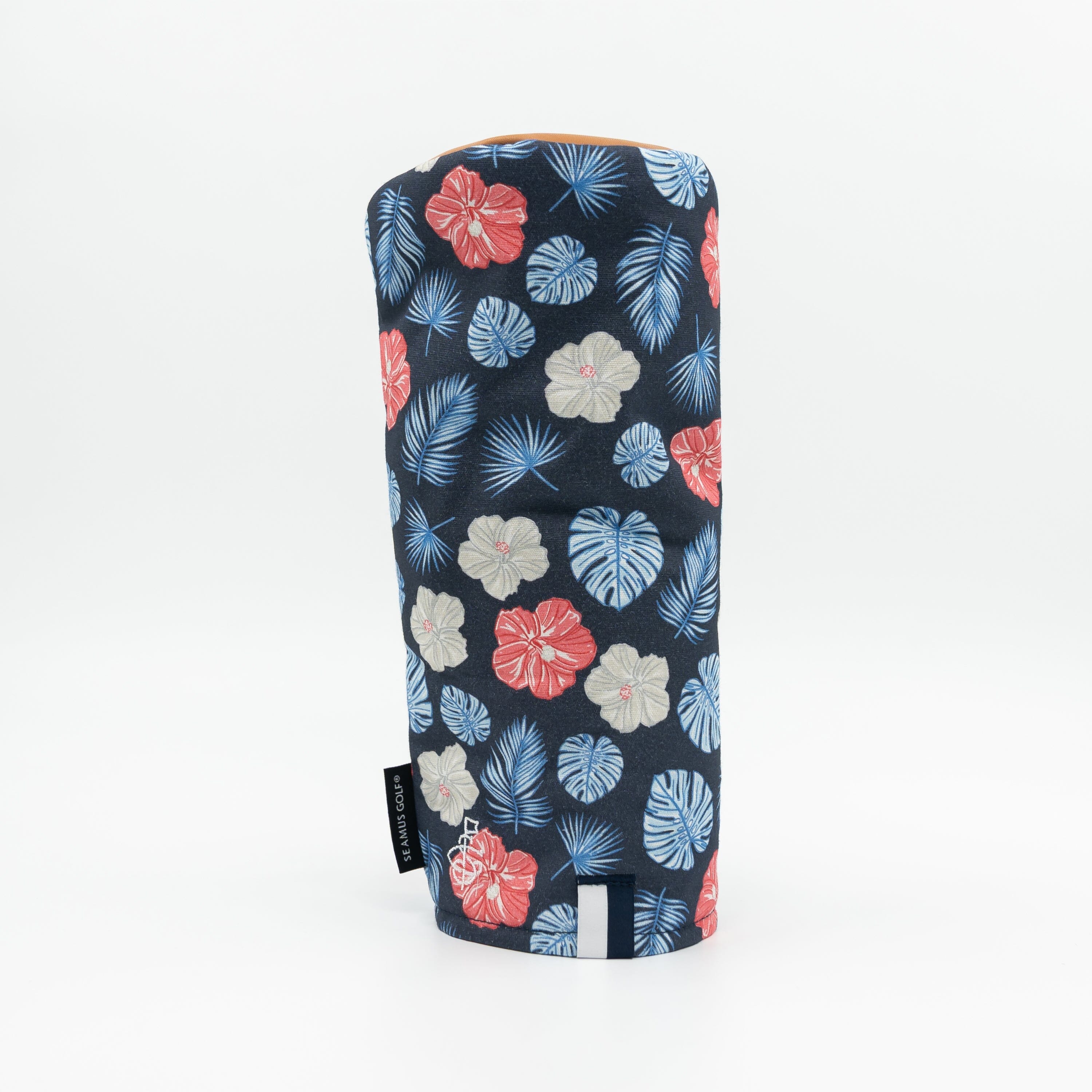 Alternative view of The Red, White & Hibiscus Fairway Cover
