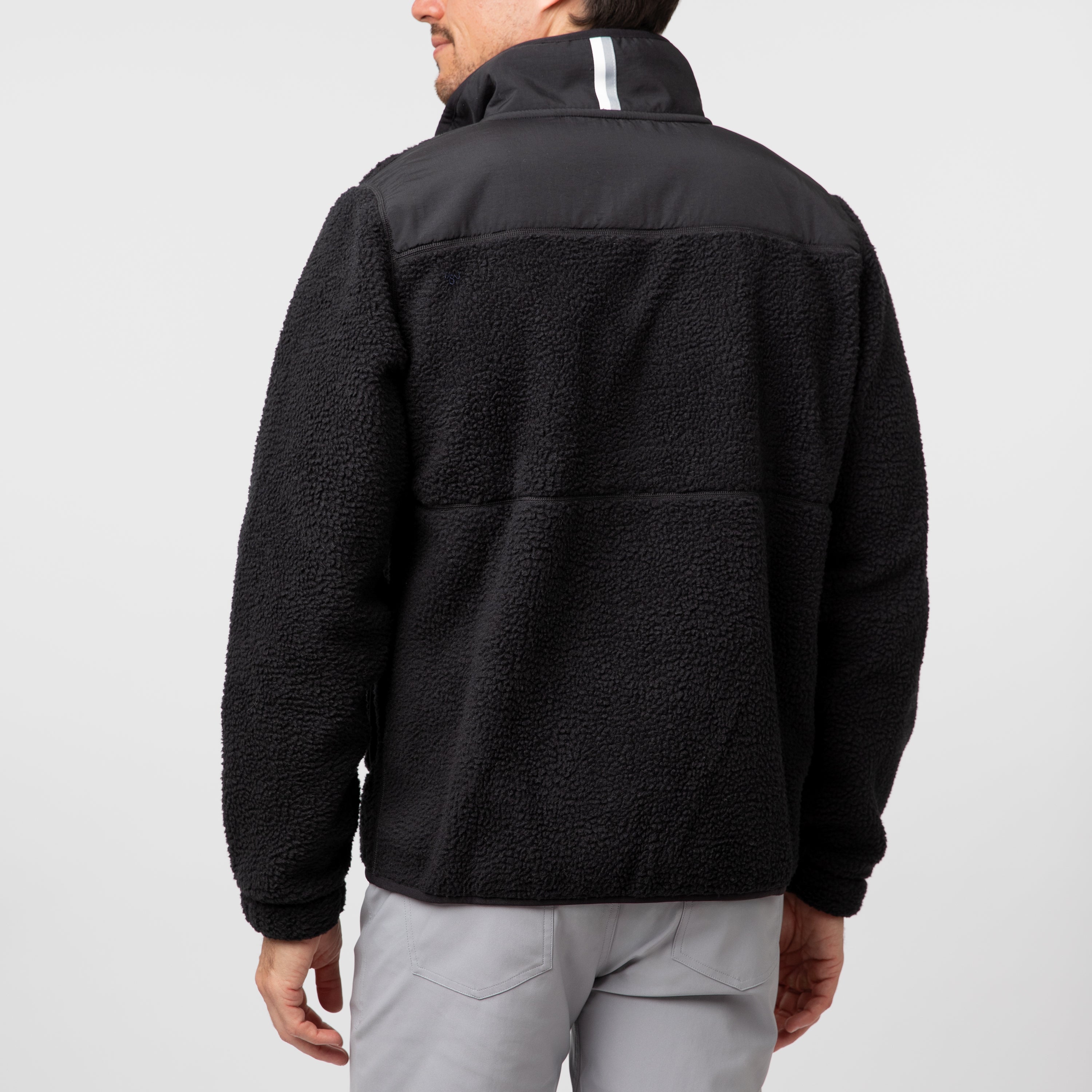 Alternative view of Summit Crest Full-Zip Jacket | Solid - Midnight Black