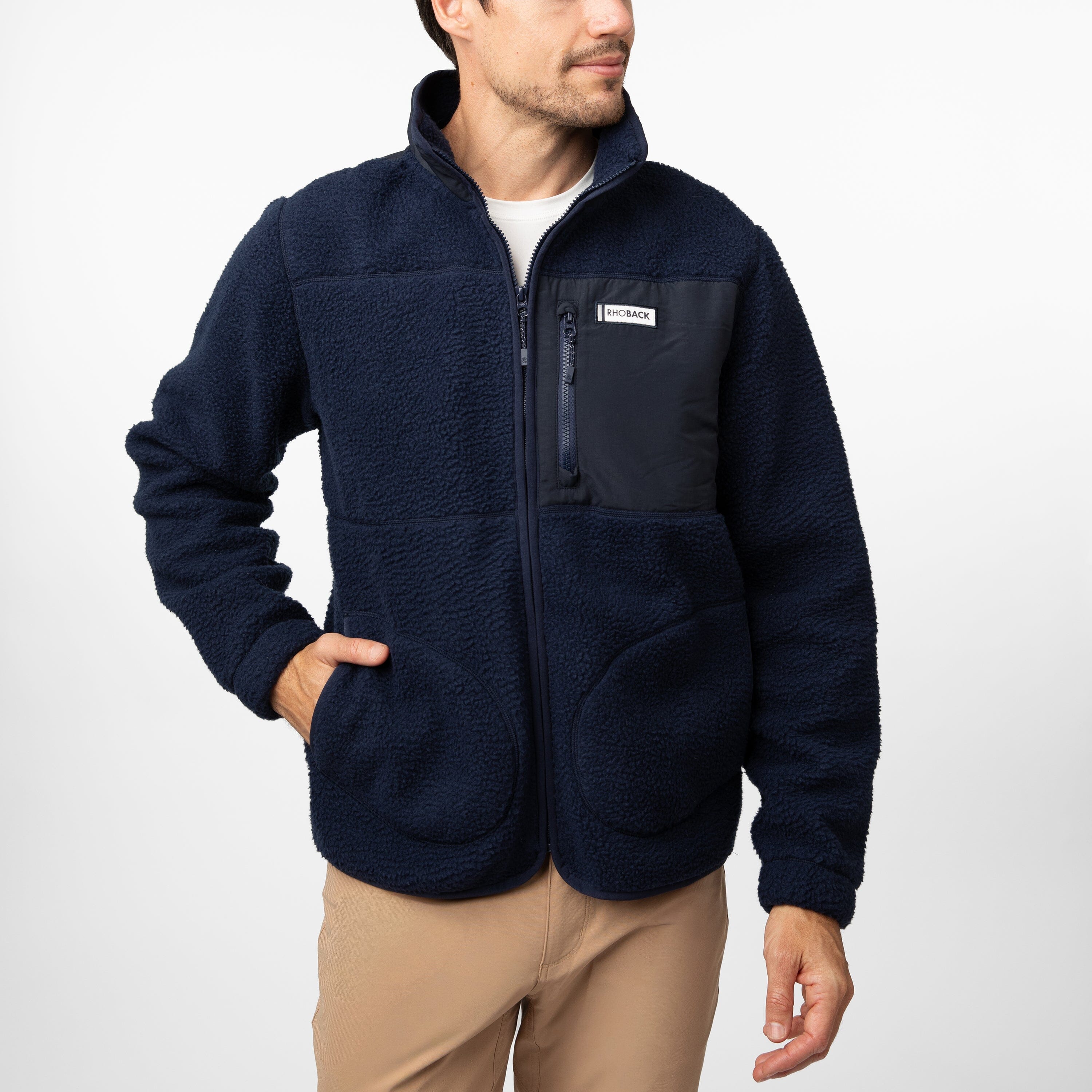 Summit Crest Full-Zip Jacket | Solid - Fleet Navy