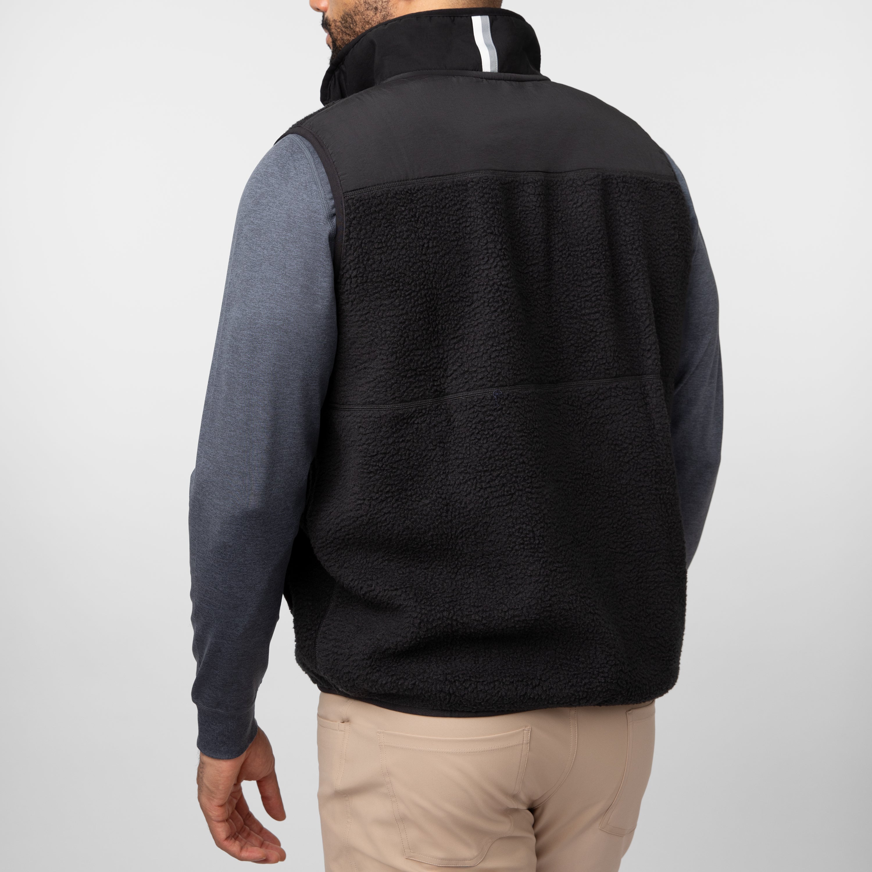 Alternative view of Summit Crest Full-Zip Vest | Solid - Midnight Black