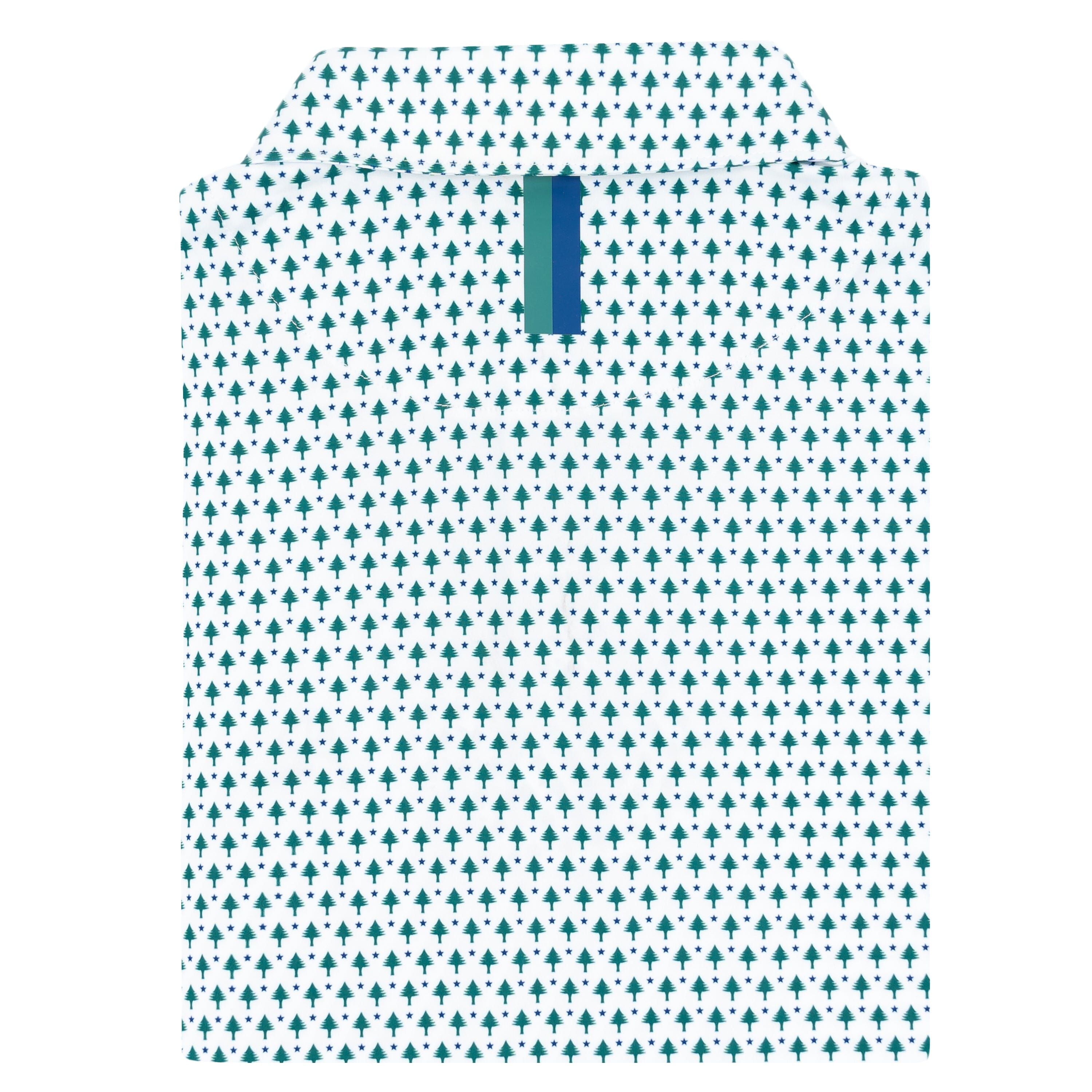 Alternative view of The Vacationland | Performance Polo | The Vacationland - White/Emerald Green