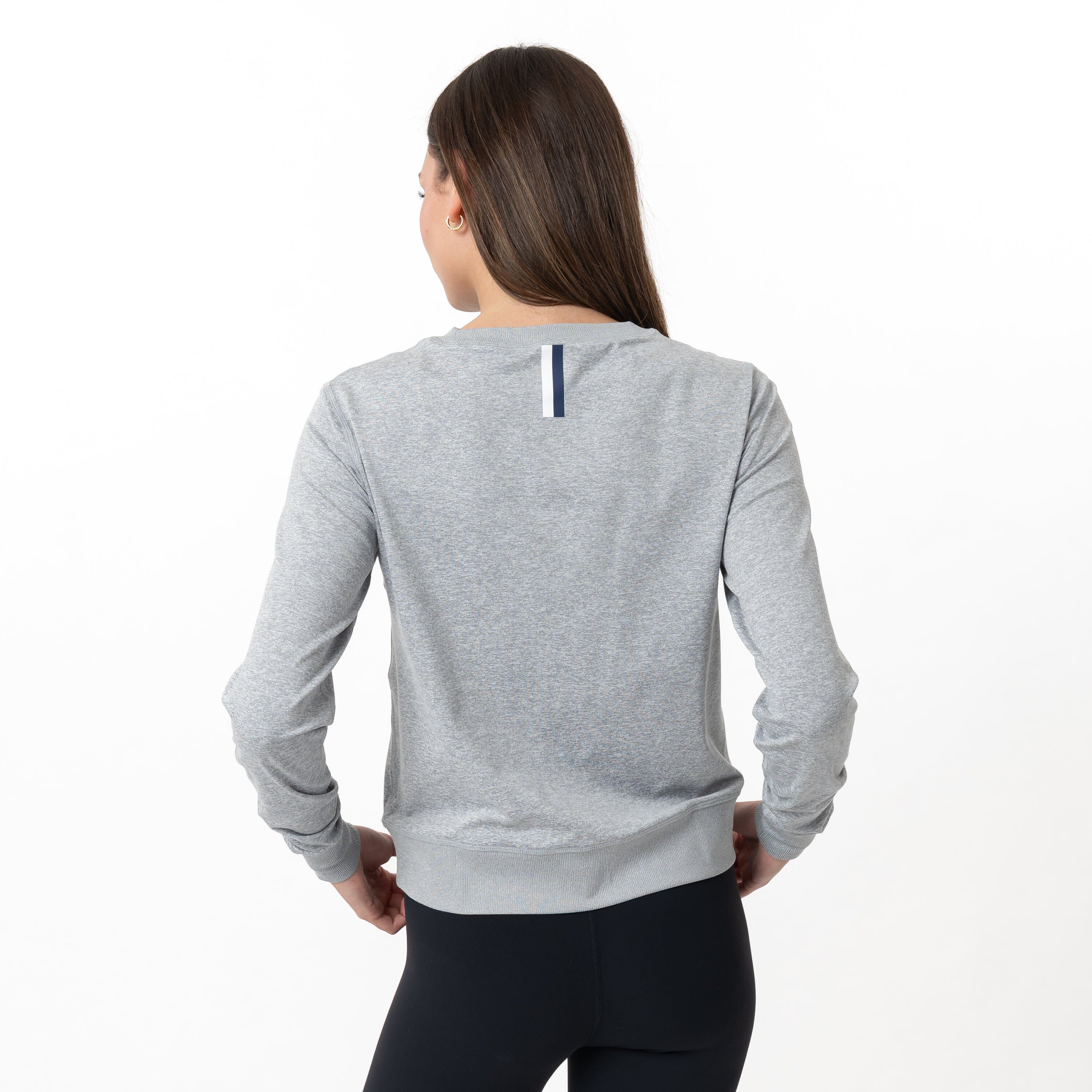 Alternative view of Swift Performance Crew | Heather - Stainless Steel/White