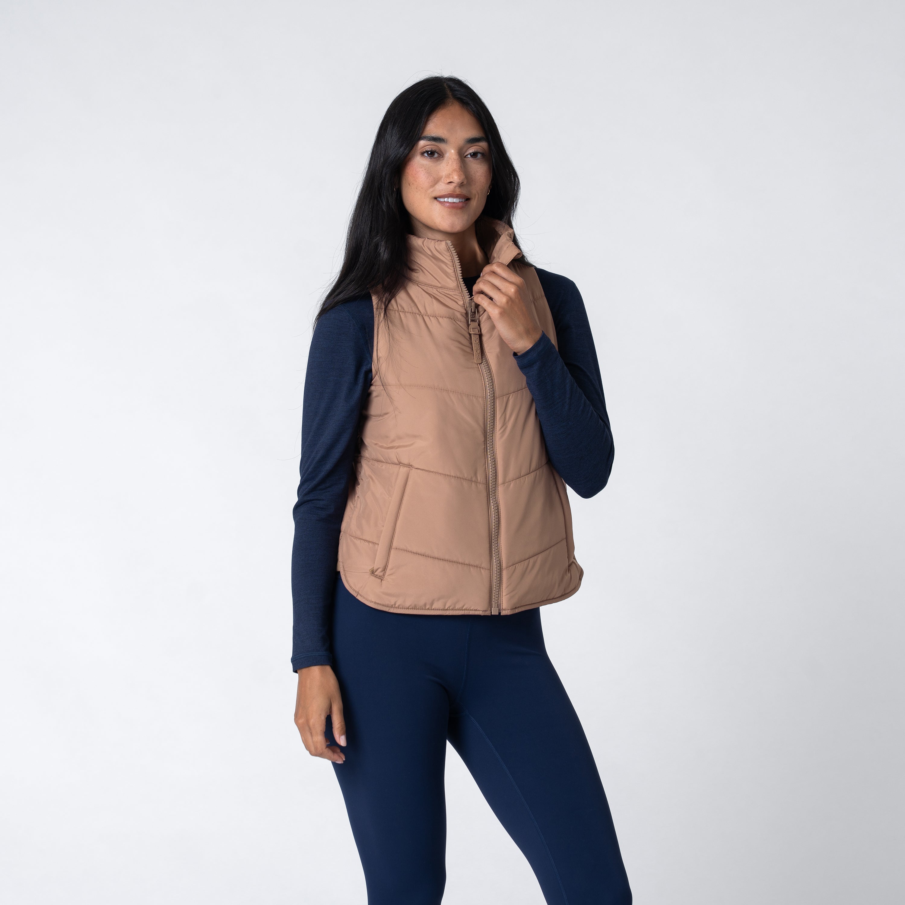 Alternative view of Cisco Insulated Vest | Solid - Sepia