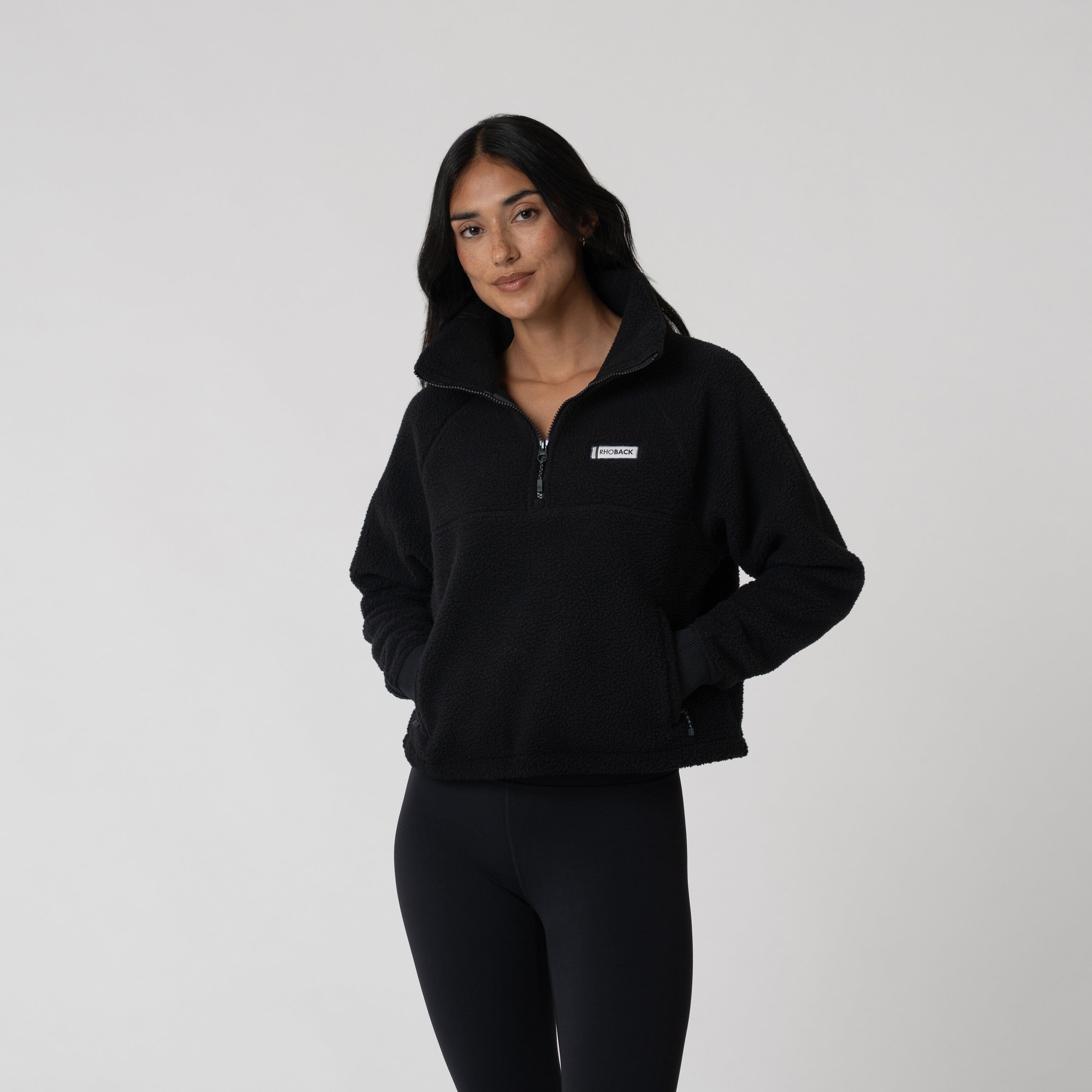Rivanna Fleece Pullover | Solid - Midnight Black