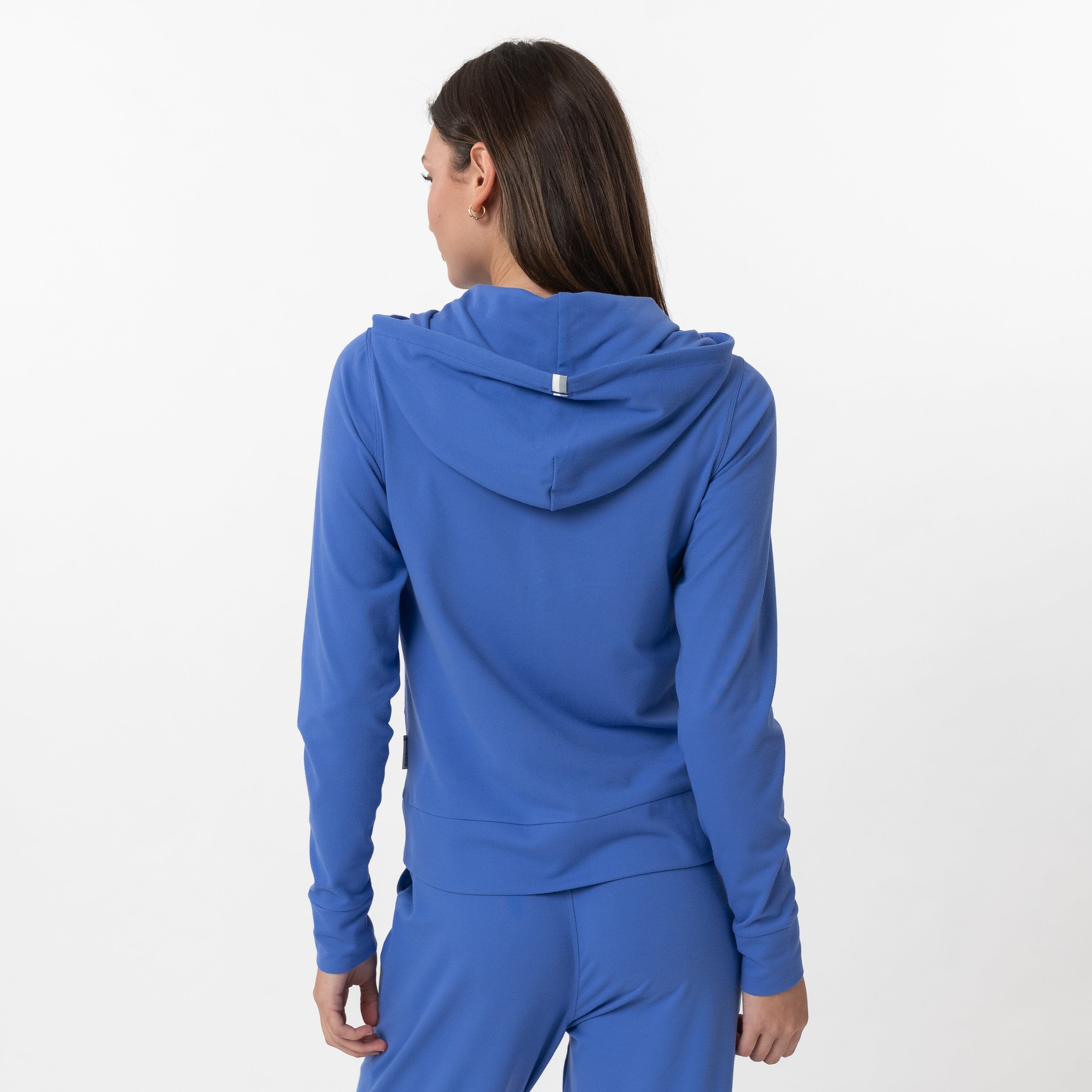 Alternative view of Tempo Full-Zip Hoodie | Solid - Bunker Blue