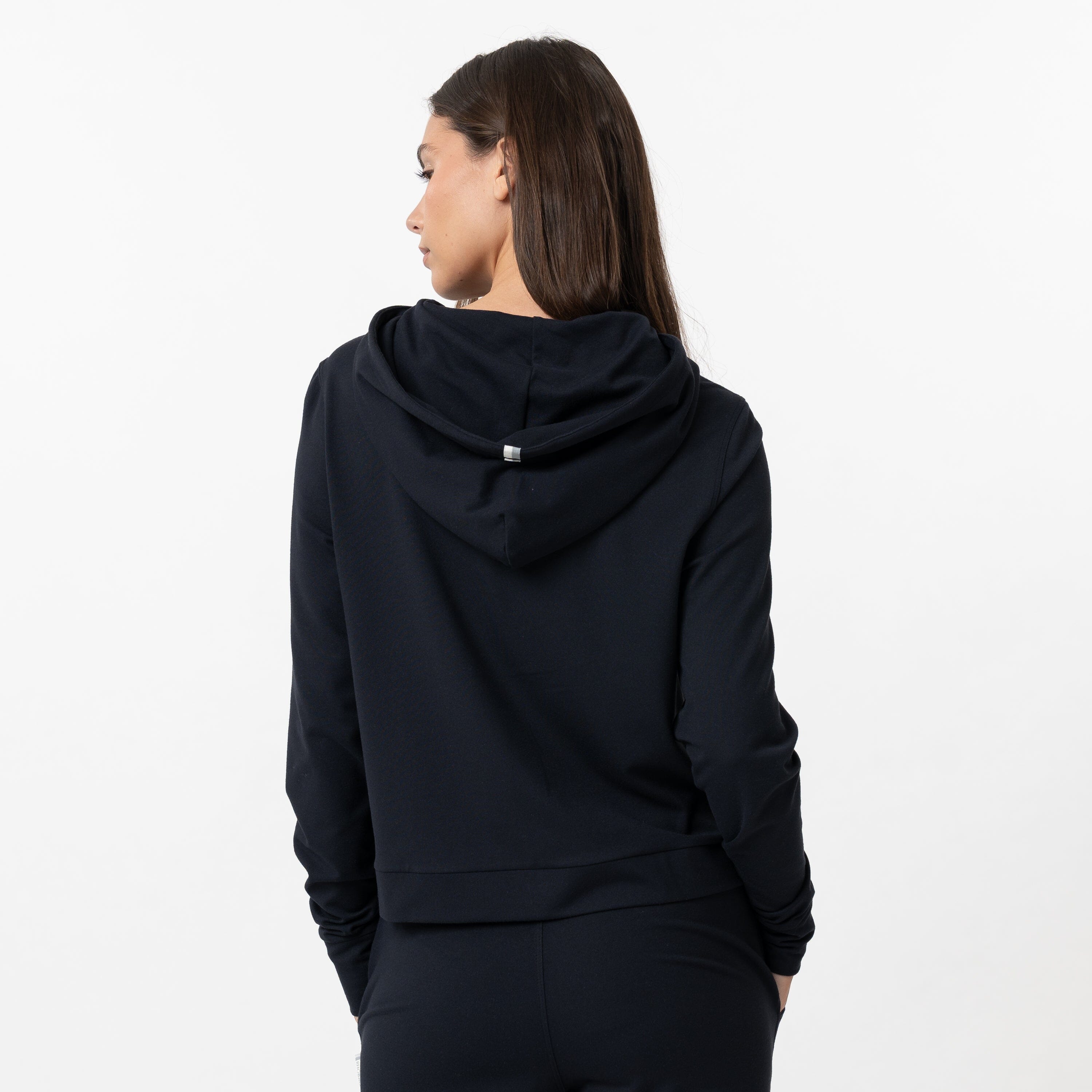 Alternative view of Tempo Performance Hoodie | Solid - Midnight Black